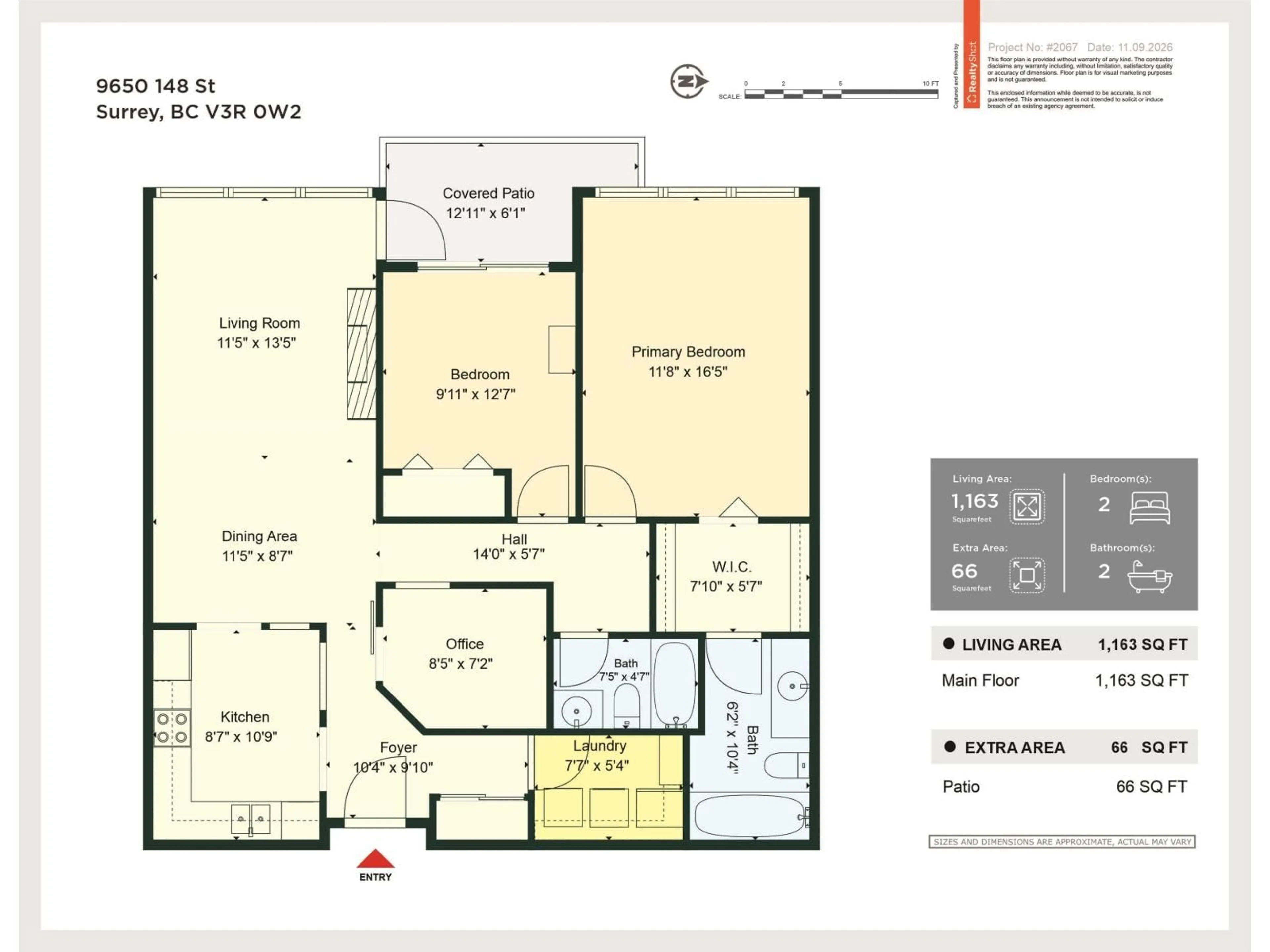 Floor plan for 202 - 9650 148 STREET, Surrey British Columbia V3R0W2
