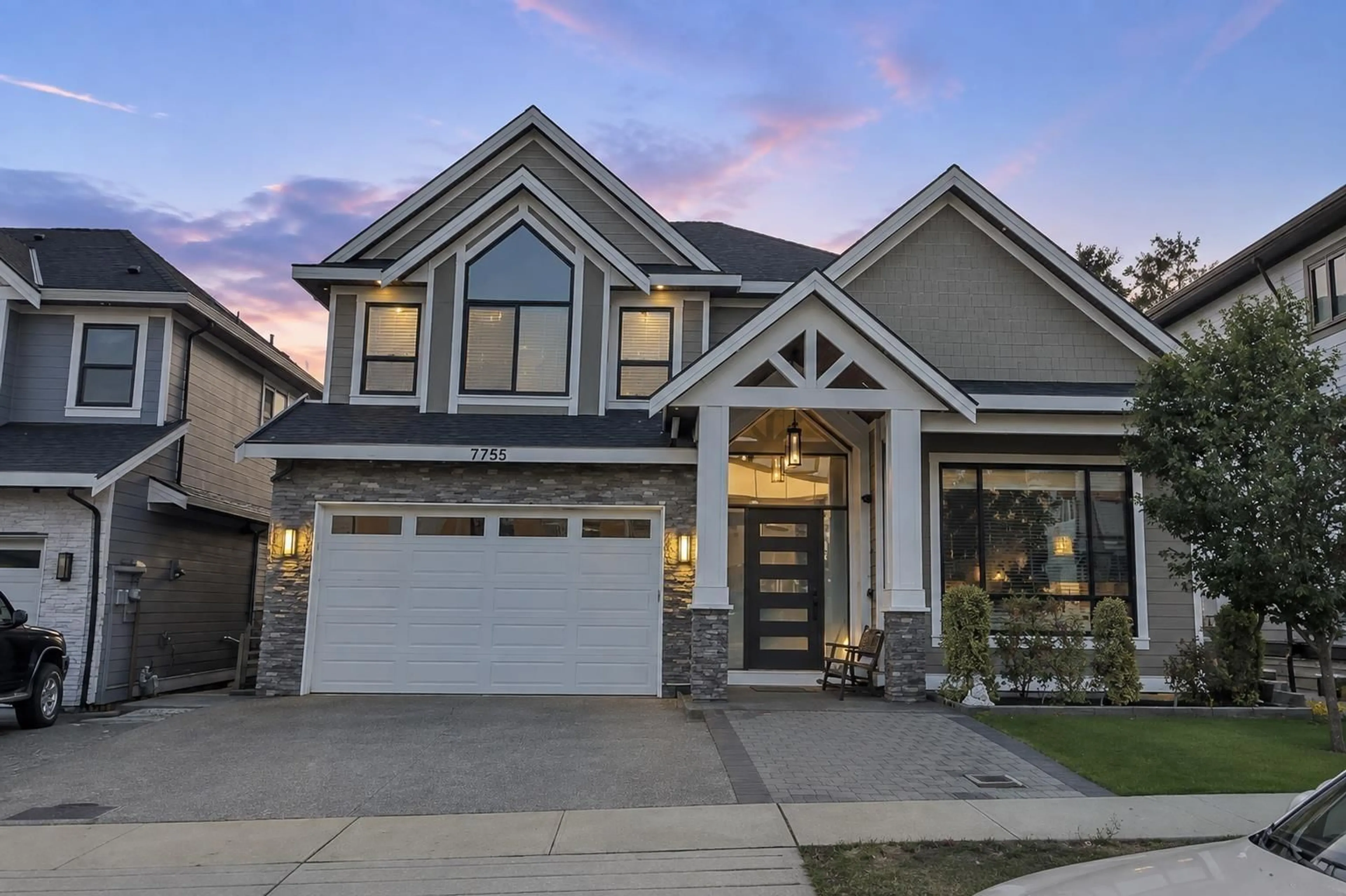 Home with brick exterior material, street for 7755 154A STREET, Surrey British Columbia V3S1C2