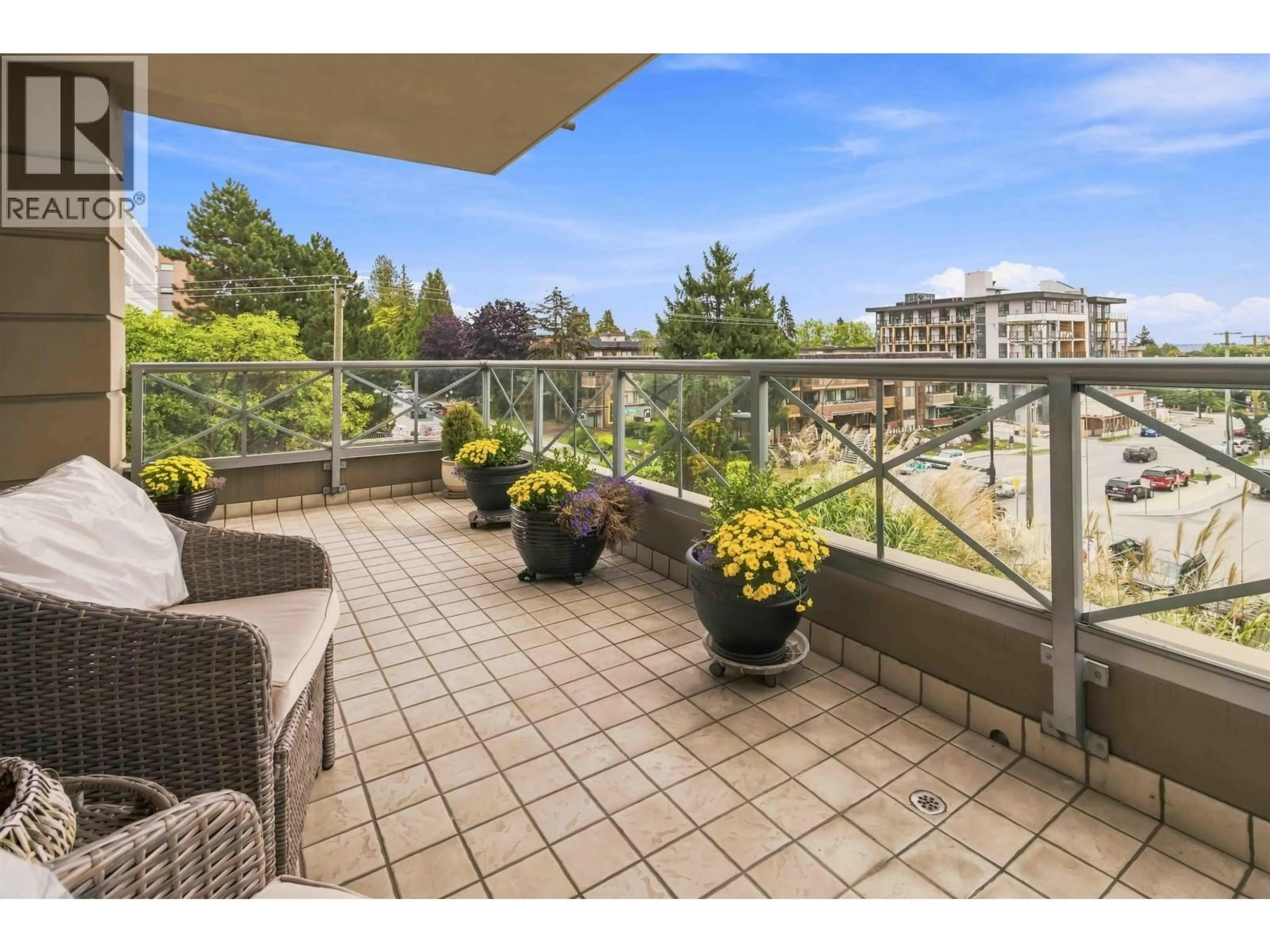 Patio, water/lake/river/ocean view for 405 - 160 13TH STREET, North Vancouver British Columbia V7L2L5