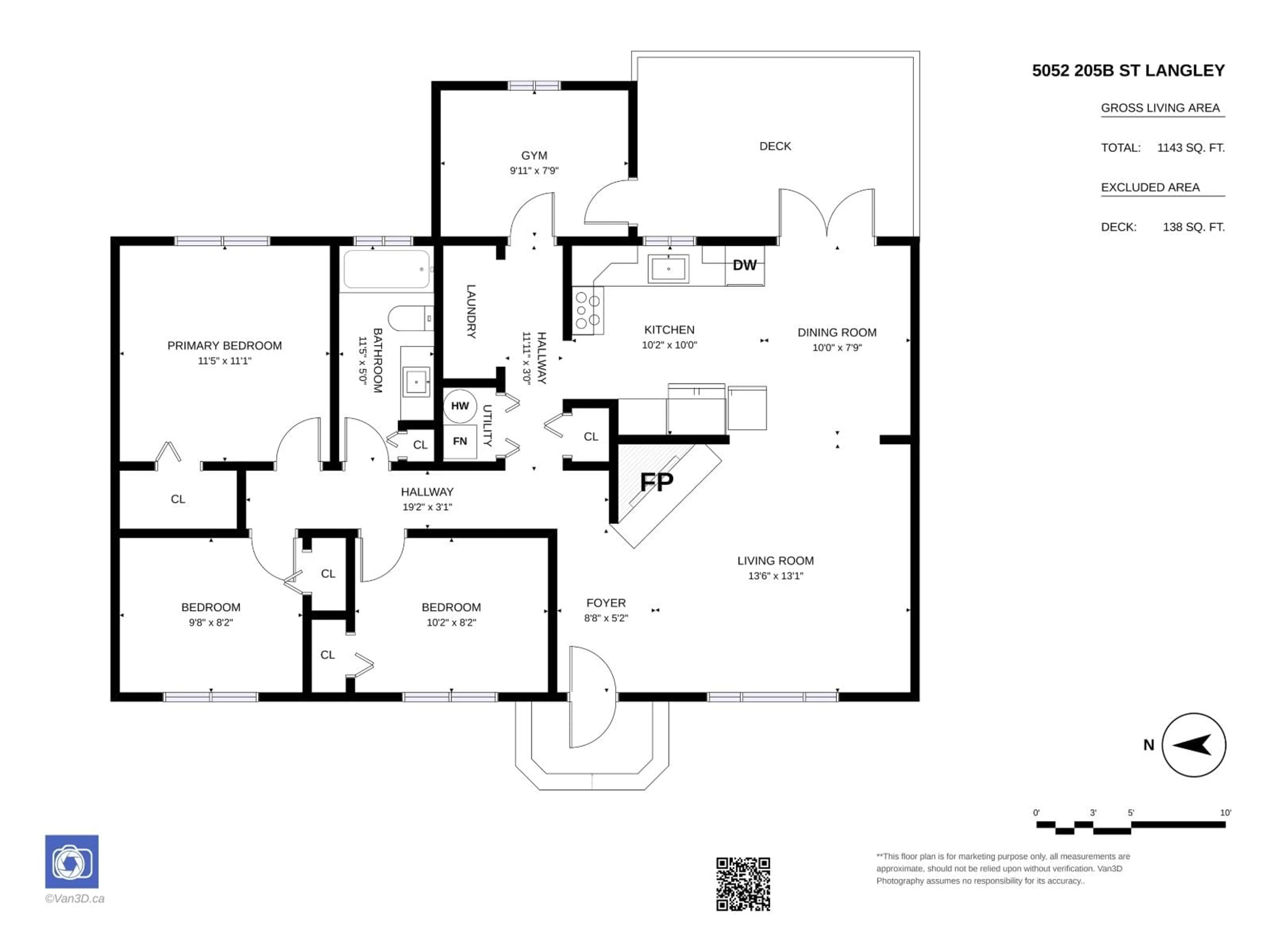 Floor plan for 5052 205B STREET, Langley British Columbia V3A6Z5
