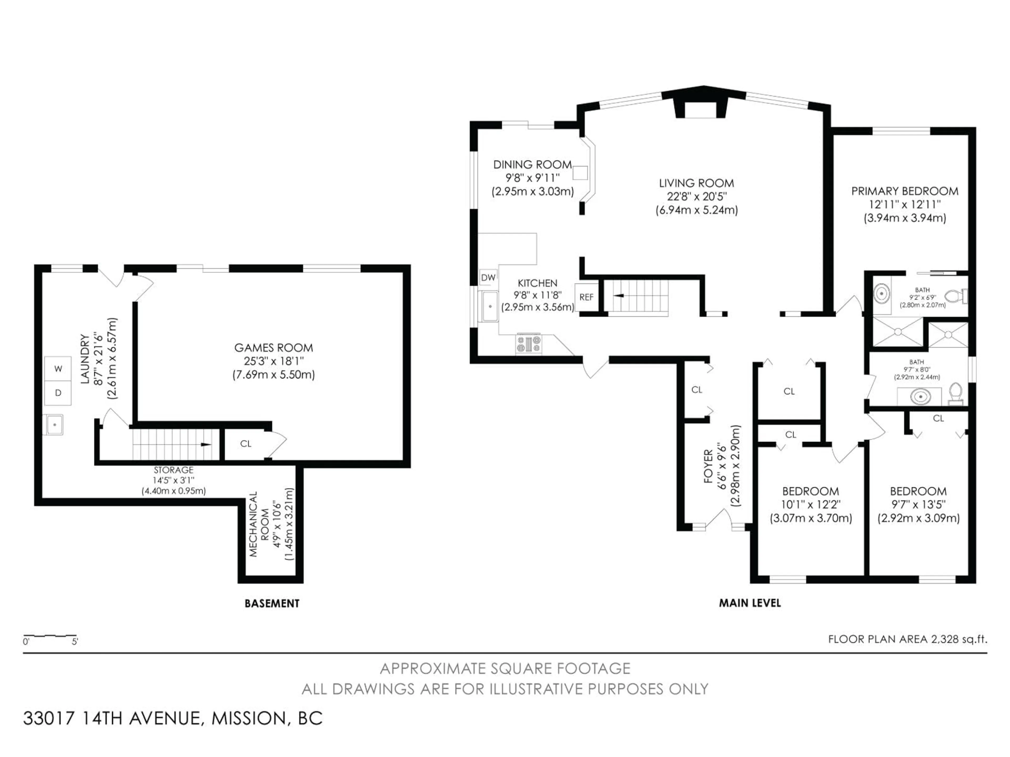 Floor plan for 33017 14TH AVENUE, Mission British Columbia V2V2P3
