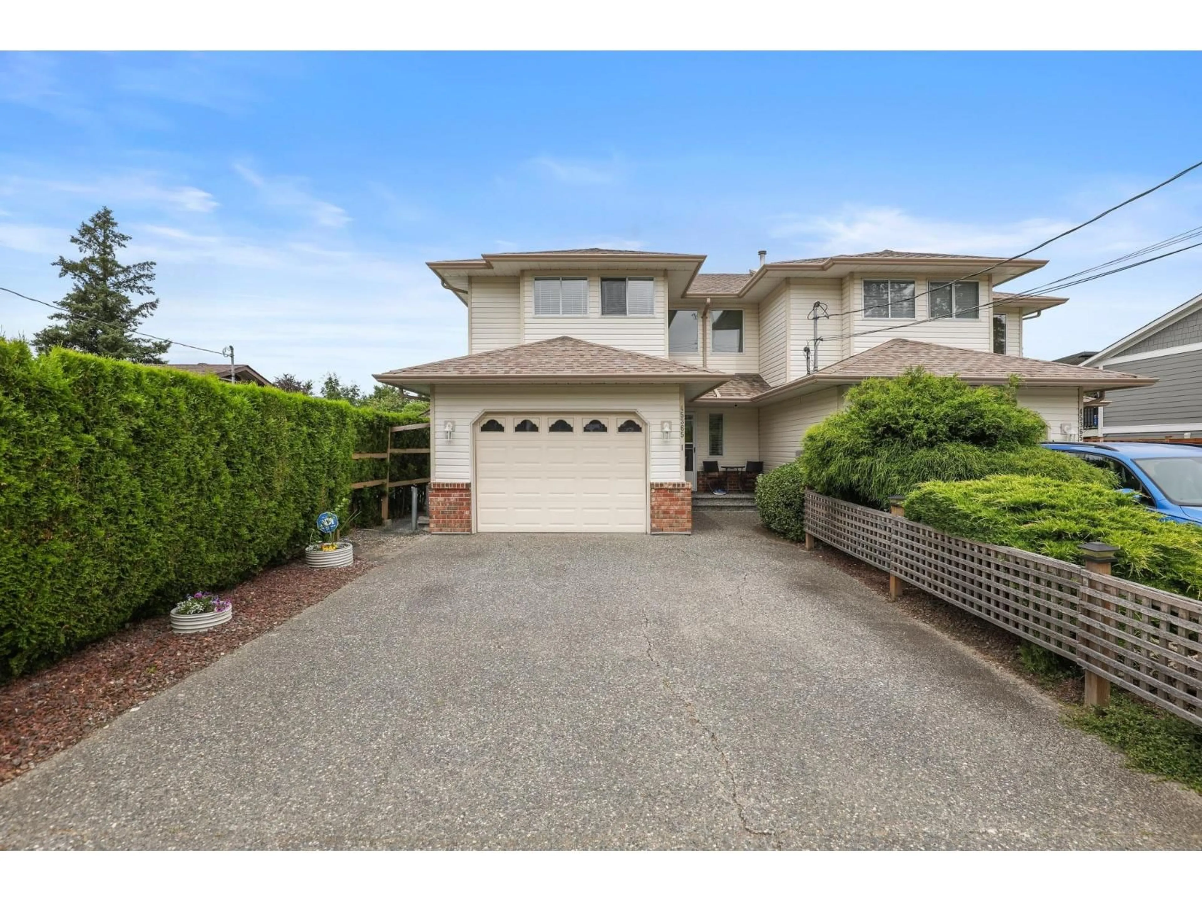 A pic from outside/outdoor area/front of a property/back of a property/a pic from drone, street for 1 - 45365 WATSON ROAD, Chilliwack British Columbia V2R2G6