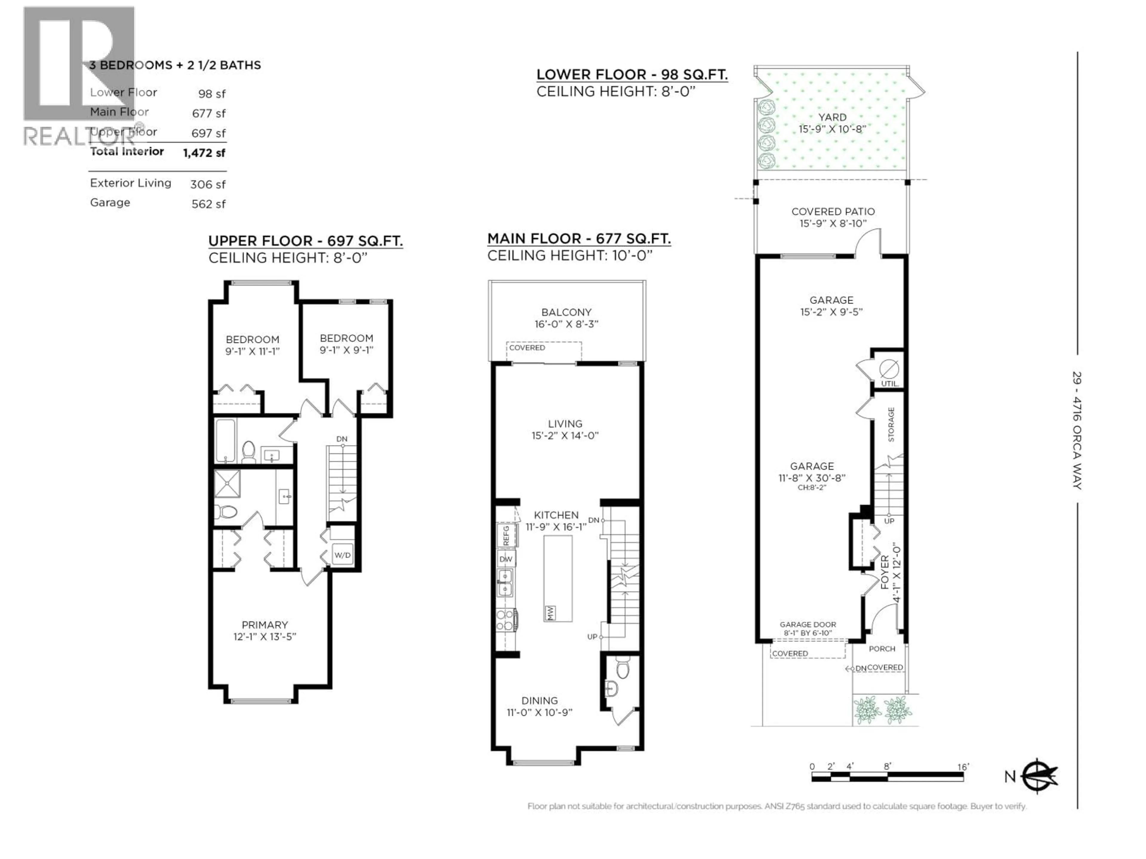 Floor plan for 29 - 4716 ORCA WAY, Tsawwassen British Columbia V4M0E5
