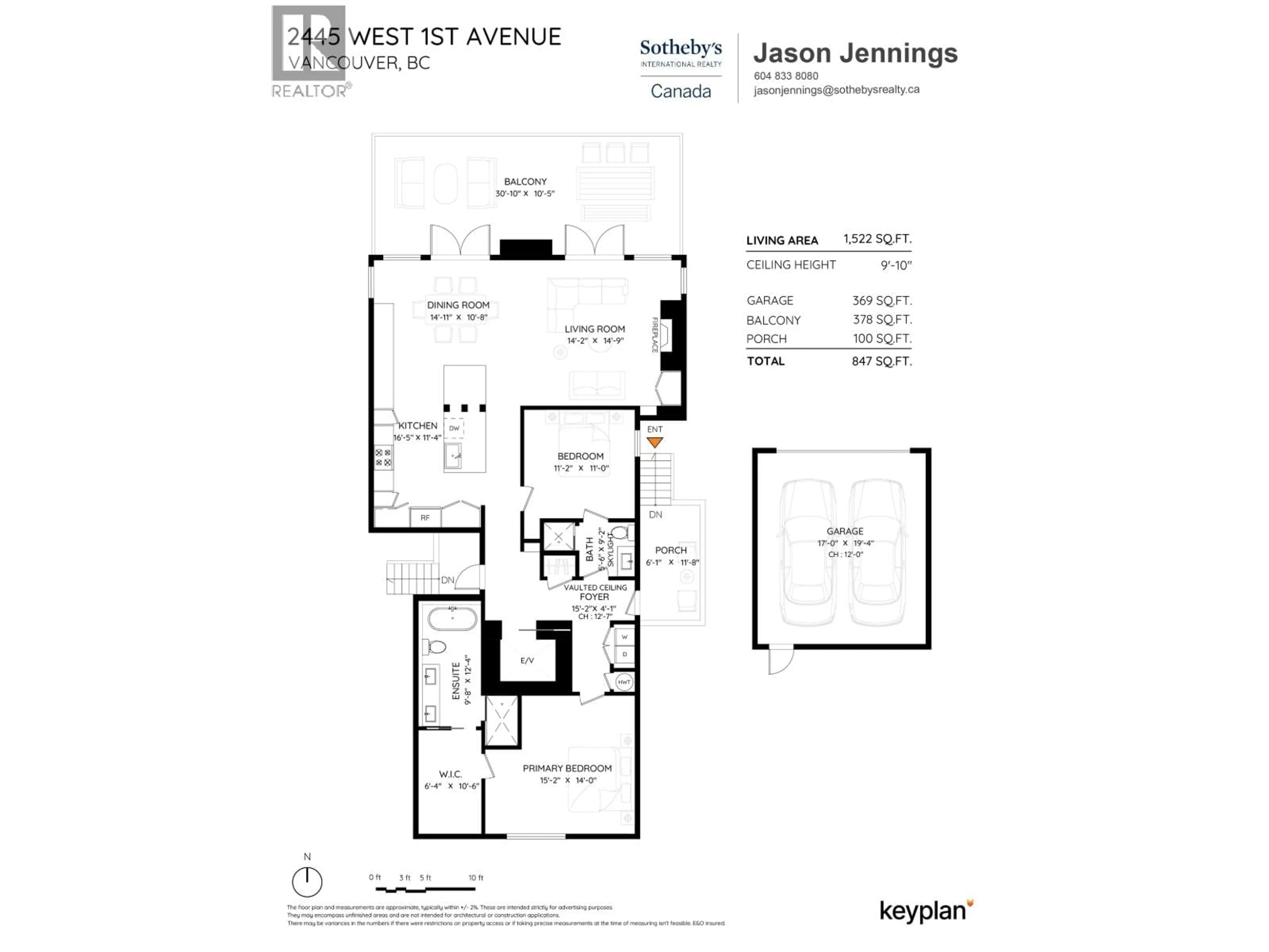 Floor plan for 2445 1ST AVENUE, Vancouver British Columbia V6K1G5