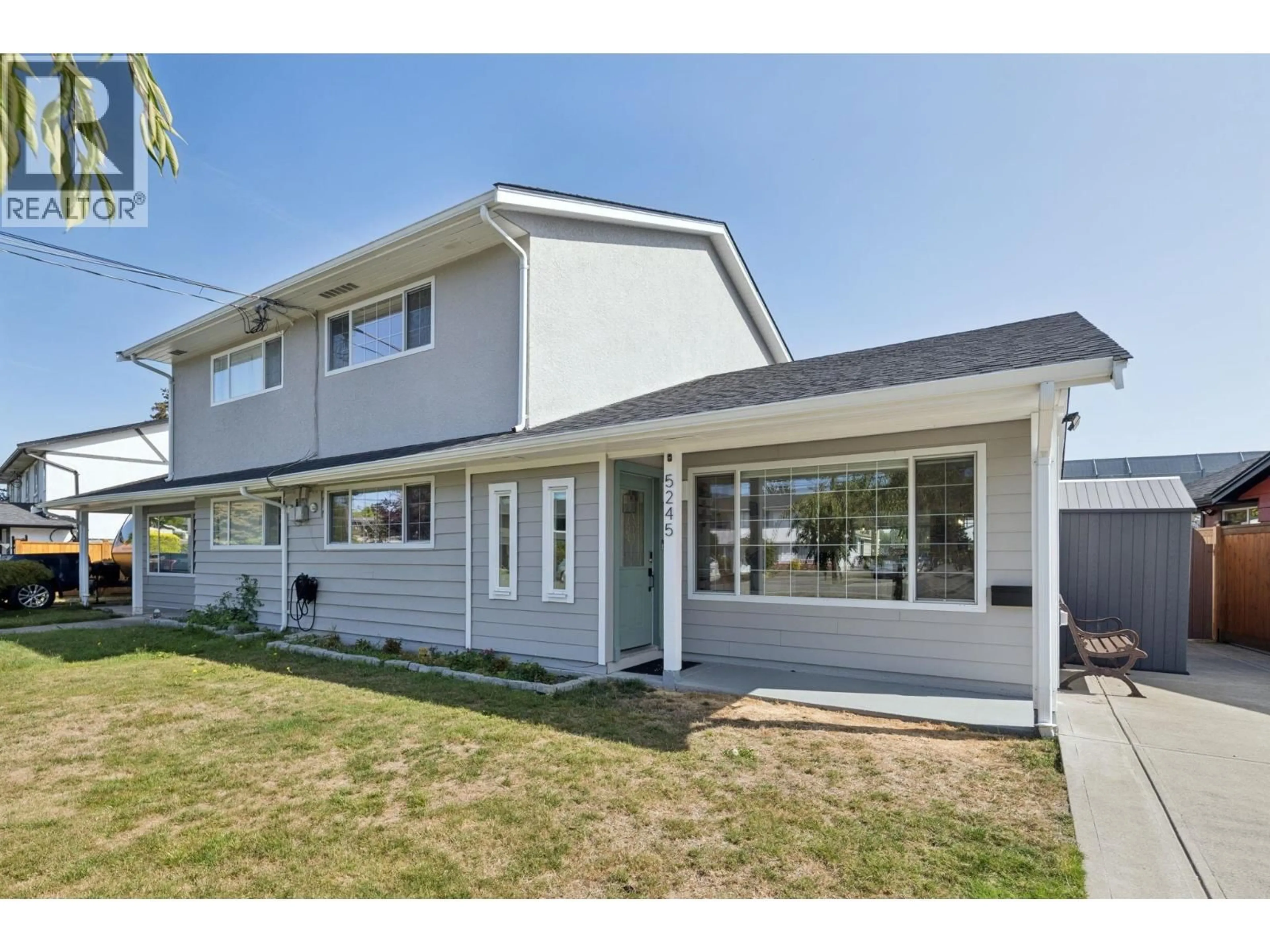 Home with vinyl exterior material, street for 5245 MAPLE CRESCENT, Delta British Columbia V4K1G1