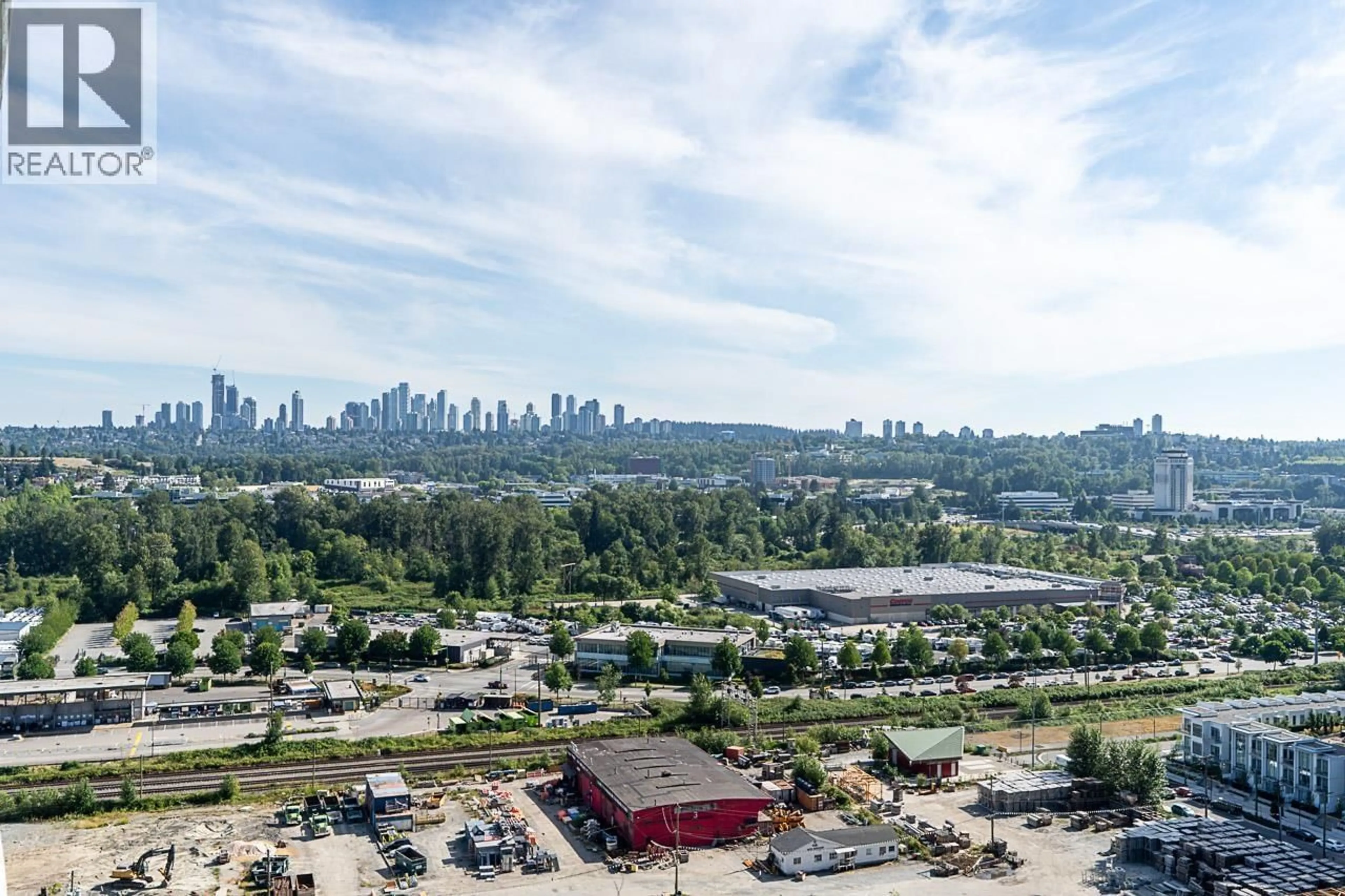 A pic from outside/outdoor area/front of a property/back of a property/a pic from drone, city buildings view from balcony for 2708 - 2289 YUKON CRESCENT, Burnaby British Columbia V5C0B2