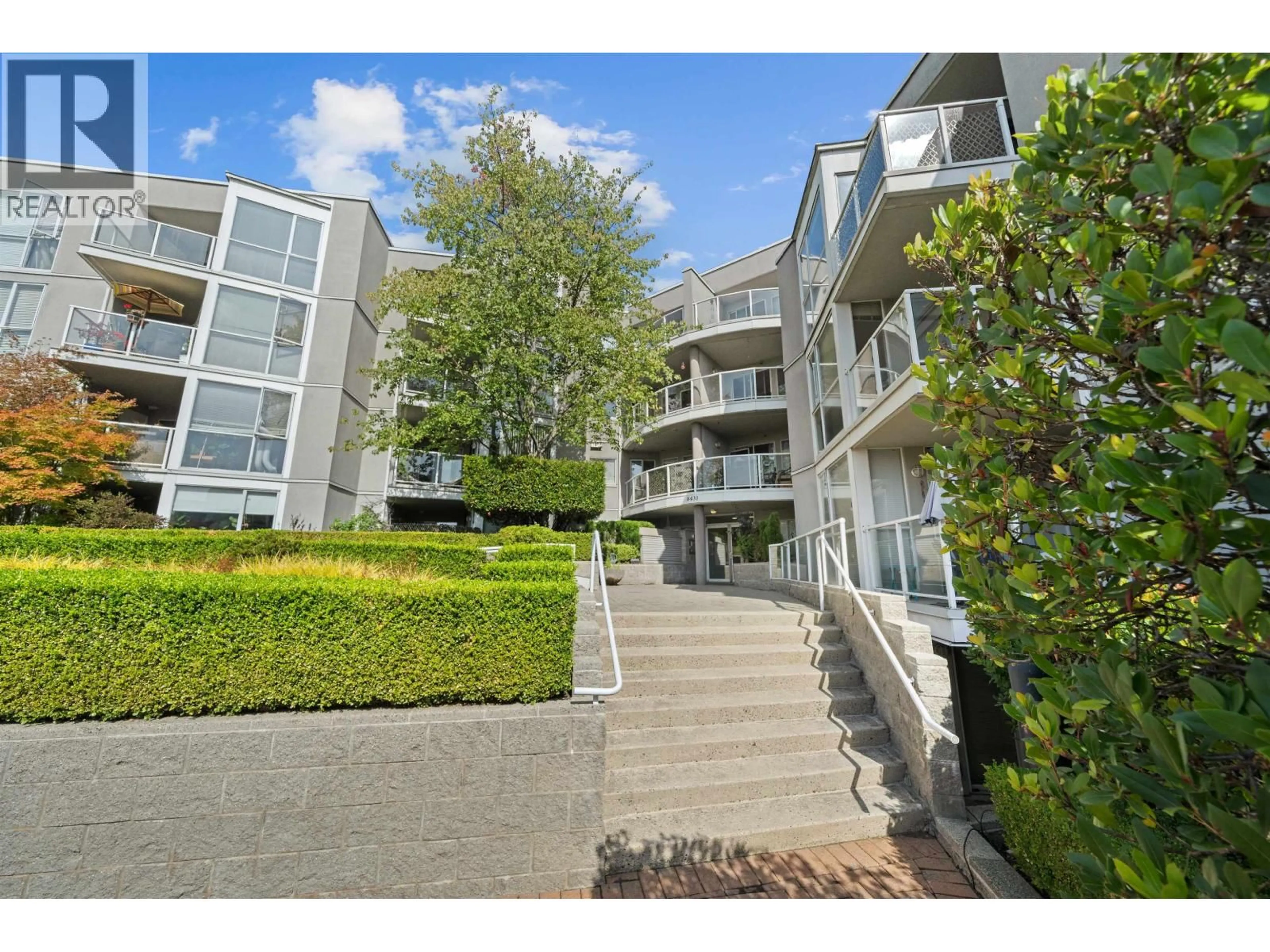 A pic from outside/outdoor area/front of a property/back of a property/a pic from drone, unknown for 409 - 8430 JELLICOE STREET, Vancouver British Columbia V5S4S7