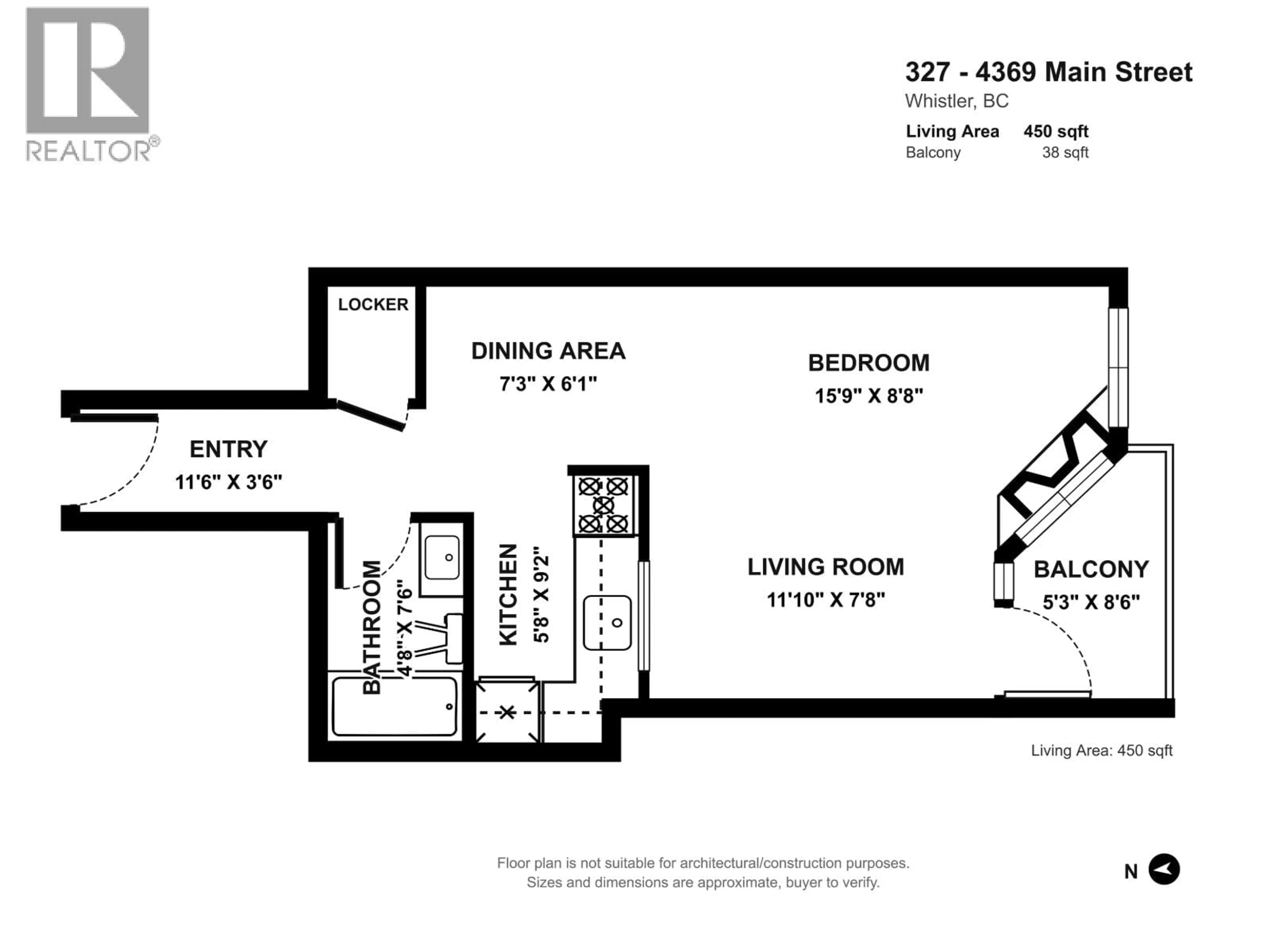 Floor plan for 327 - 4369 MAIN STREET, Whistler British Columbia V8E1B7