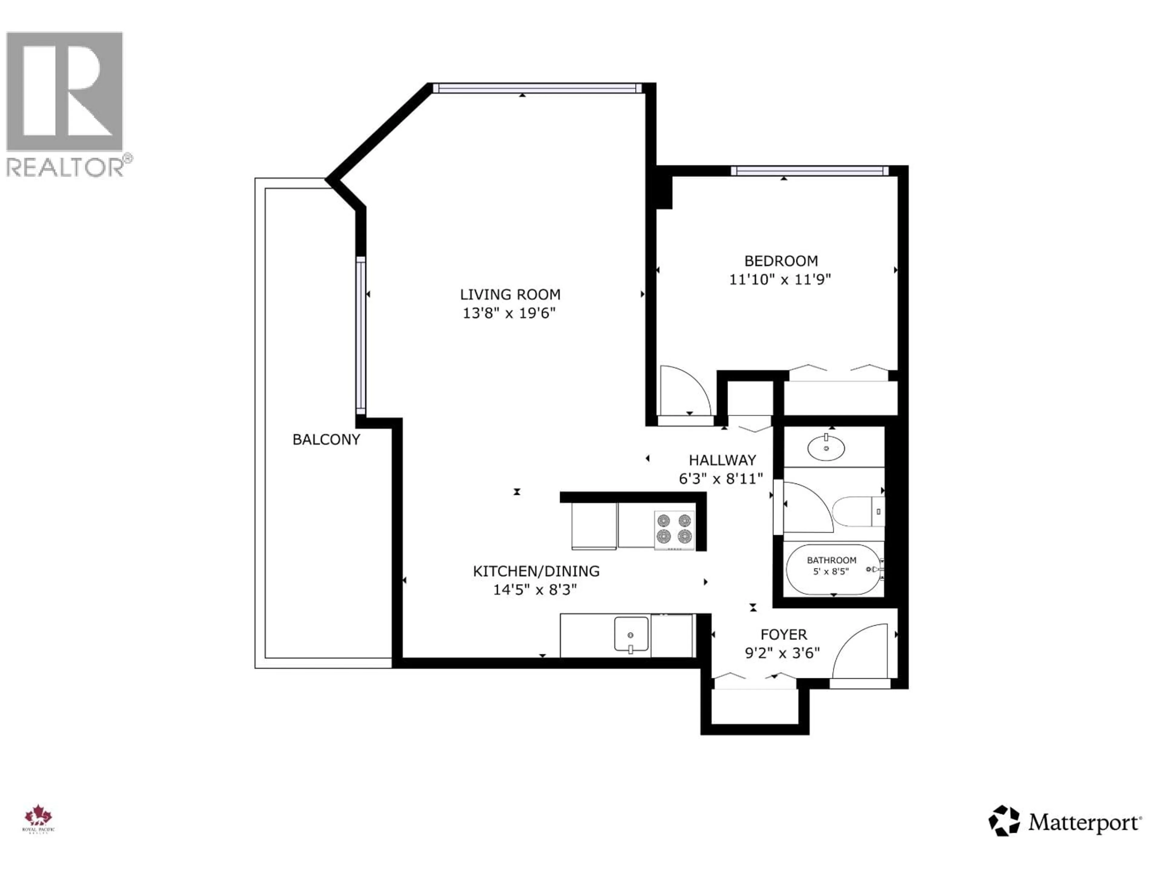 Floor plan for 507 - 1515 EASTERN AVENUE, North Vancouver British Columbia V7L4R2