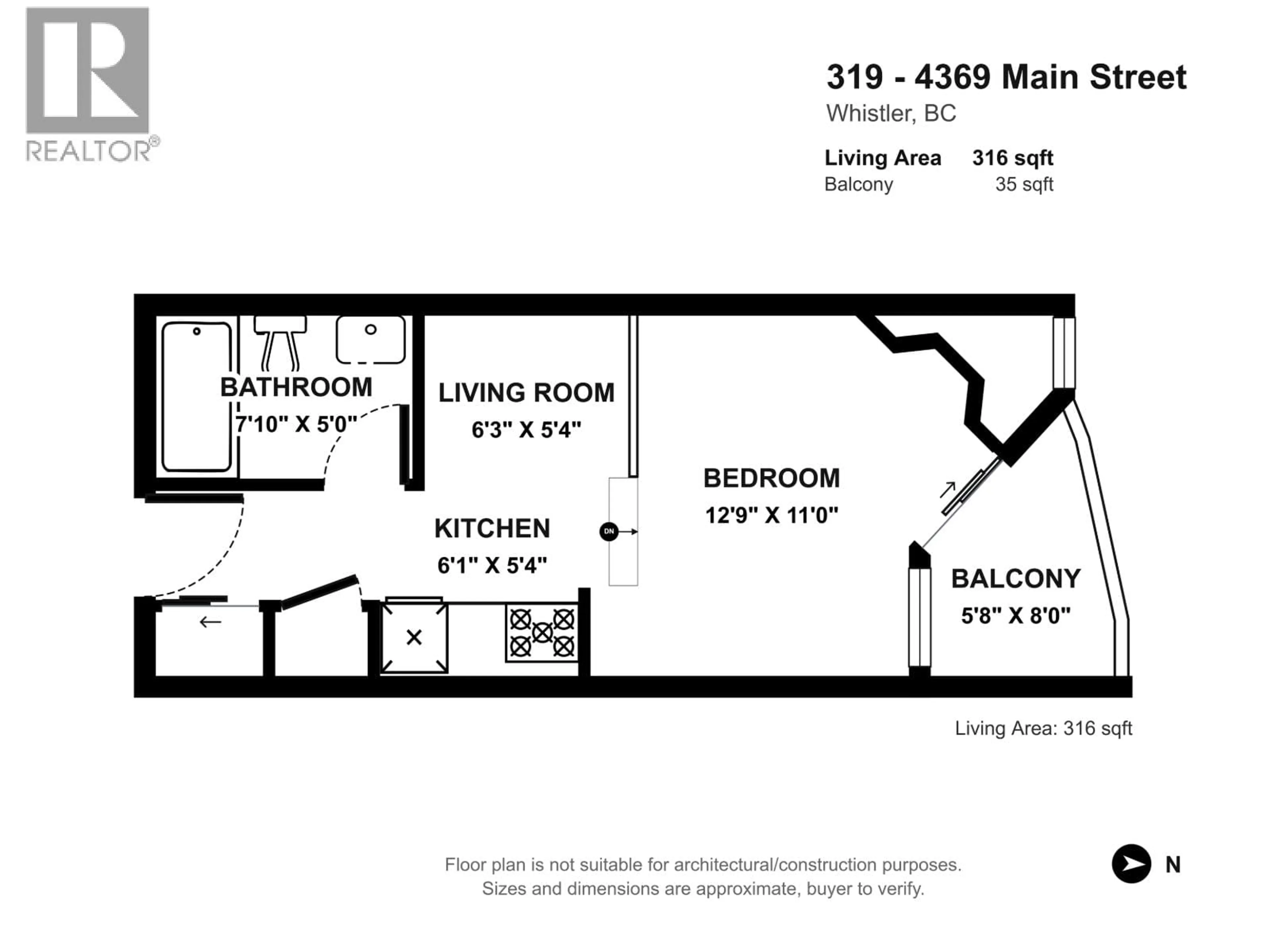 Floor plan for 319 - 4369 MAIN STREET, Whistler British Columbia V8E1B7