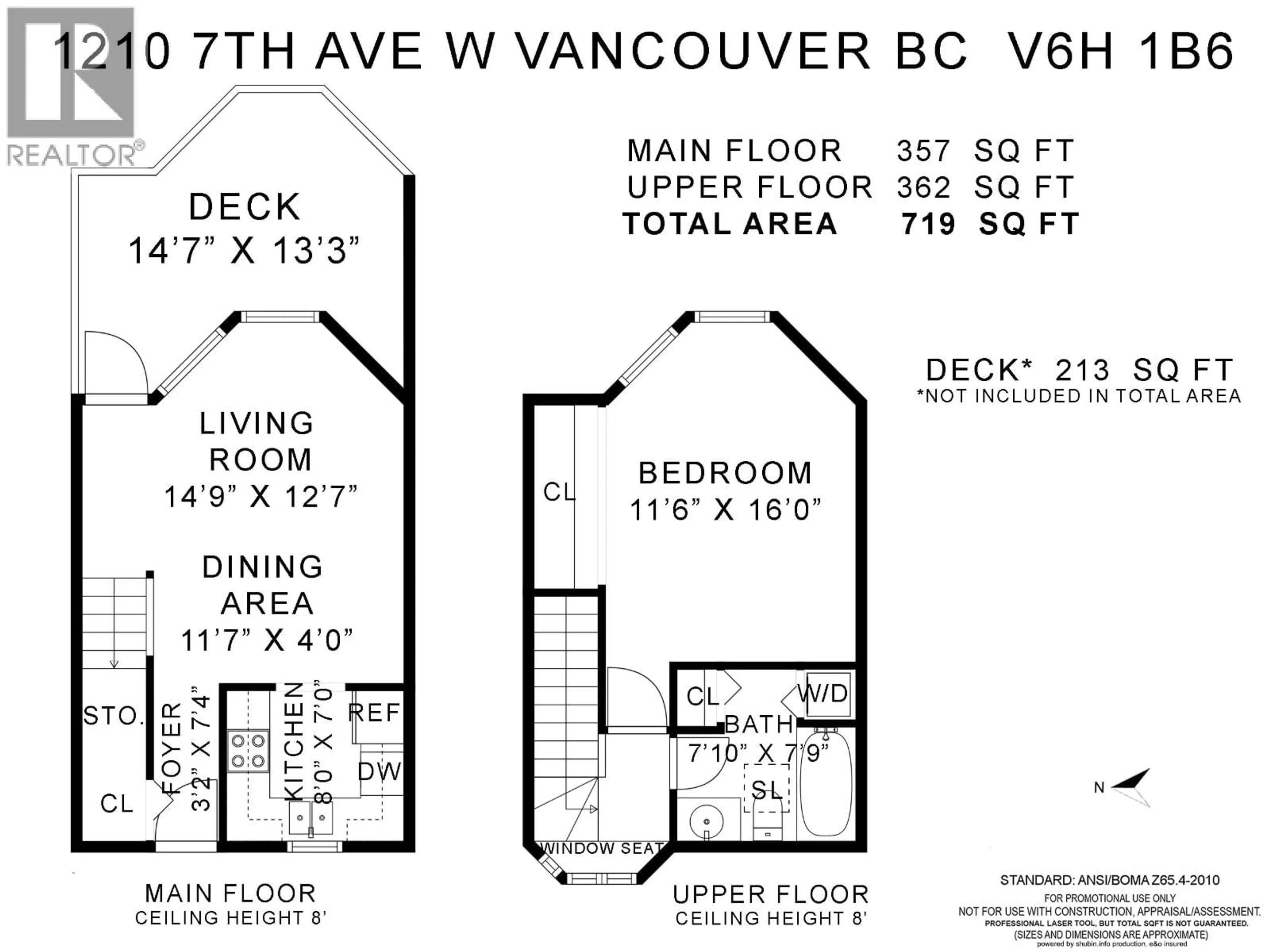 Floor plan for 1210 7TH AVENUE, Vancouver British Columbia V6H1B6
