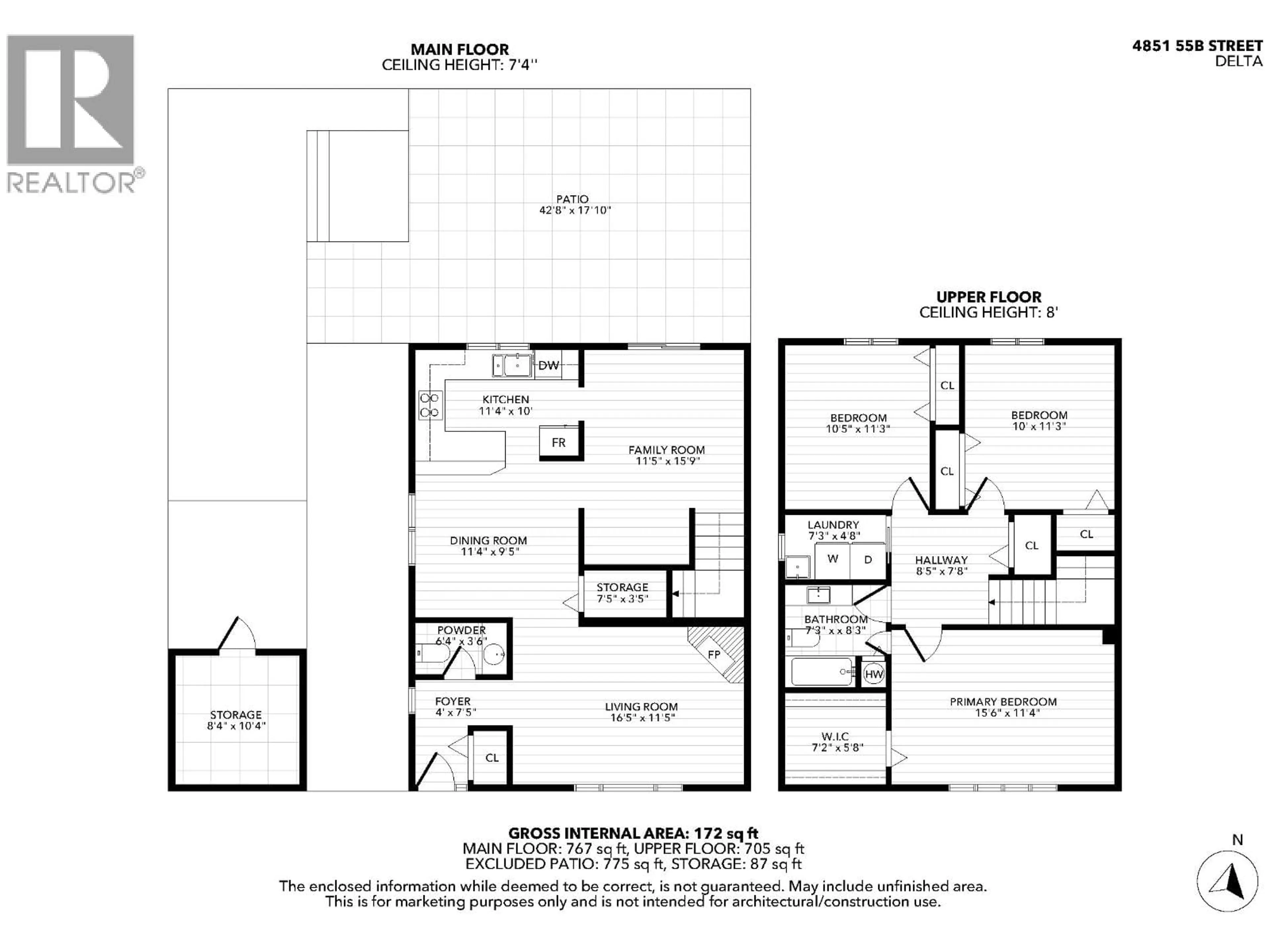 Floor plan for 4851 55B STREET, Delta British Columbia V4K3V7