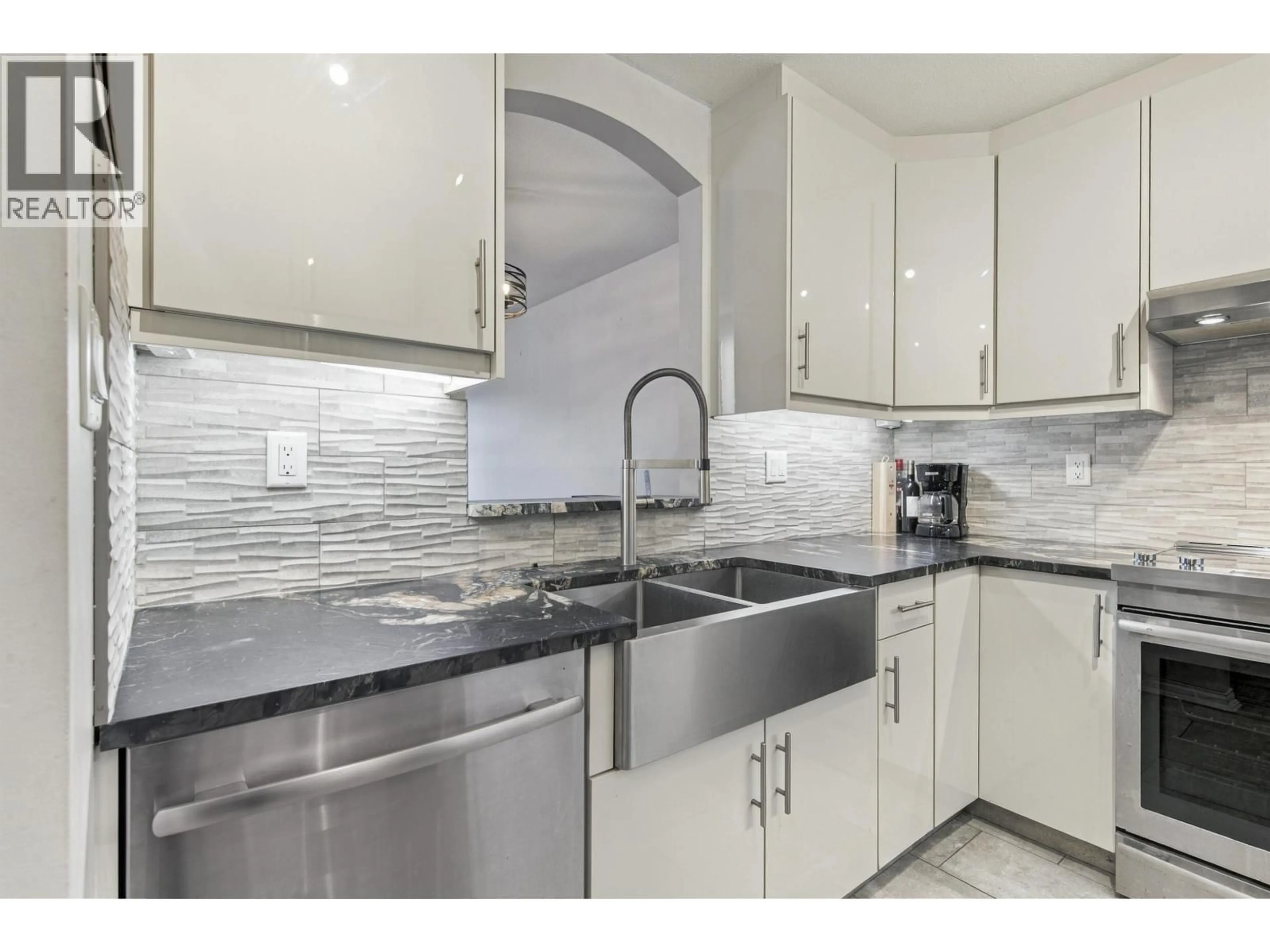 Standard kitchen, ceramic/tile floor for 109 - 5835 HAMPTON PLACE, Vancouver British Columbia V6T2G2