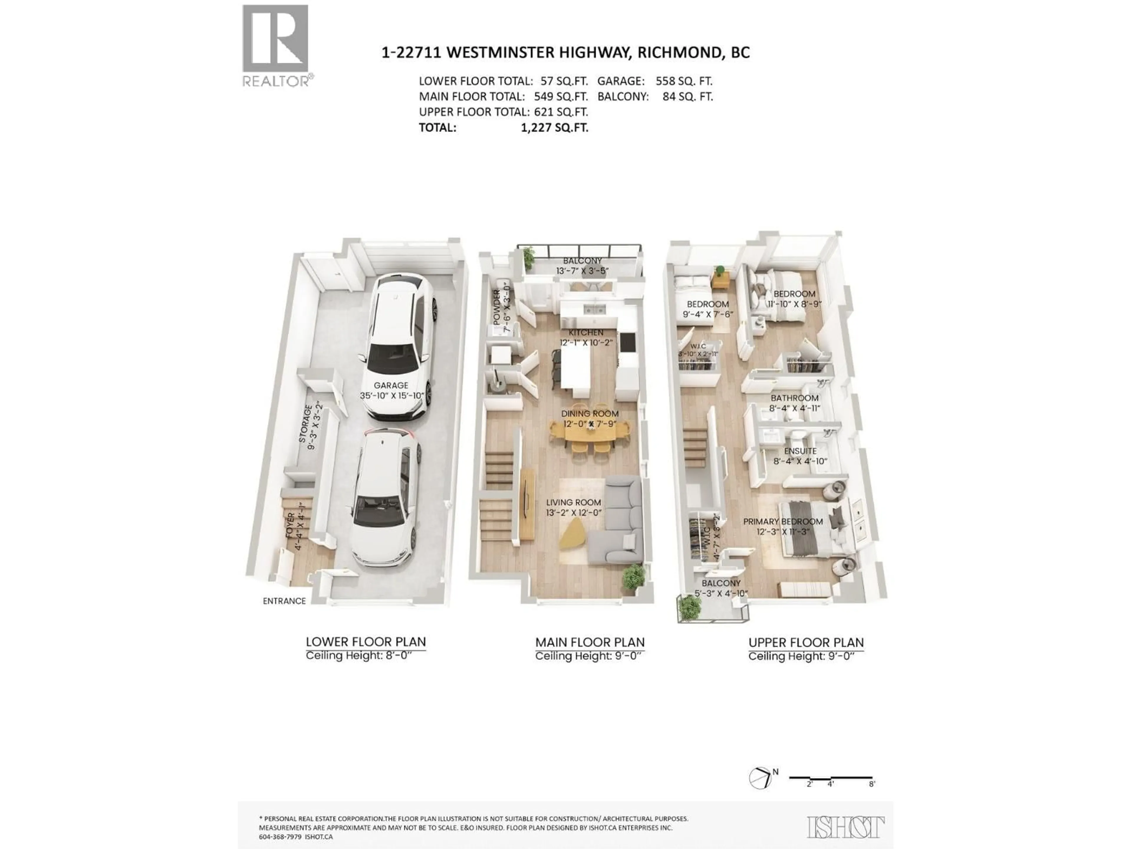 Floor plan for 1 - 22711 WESTMINSTER HIGHWAY, Richmond British Columbia V6V1B6