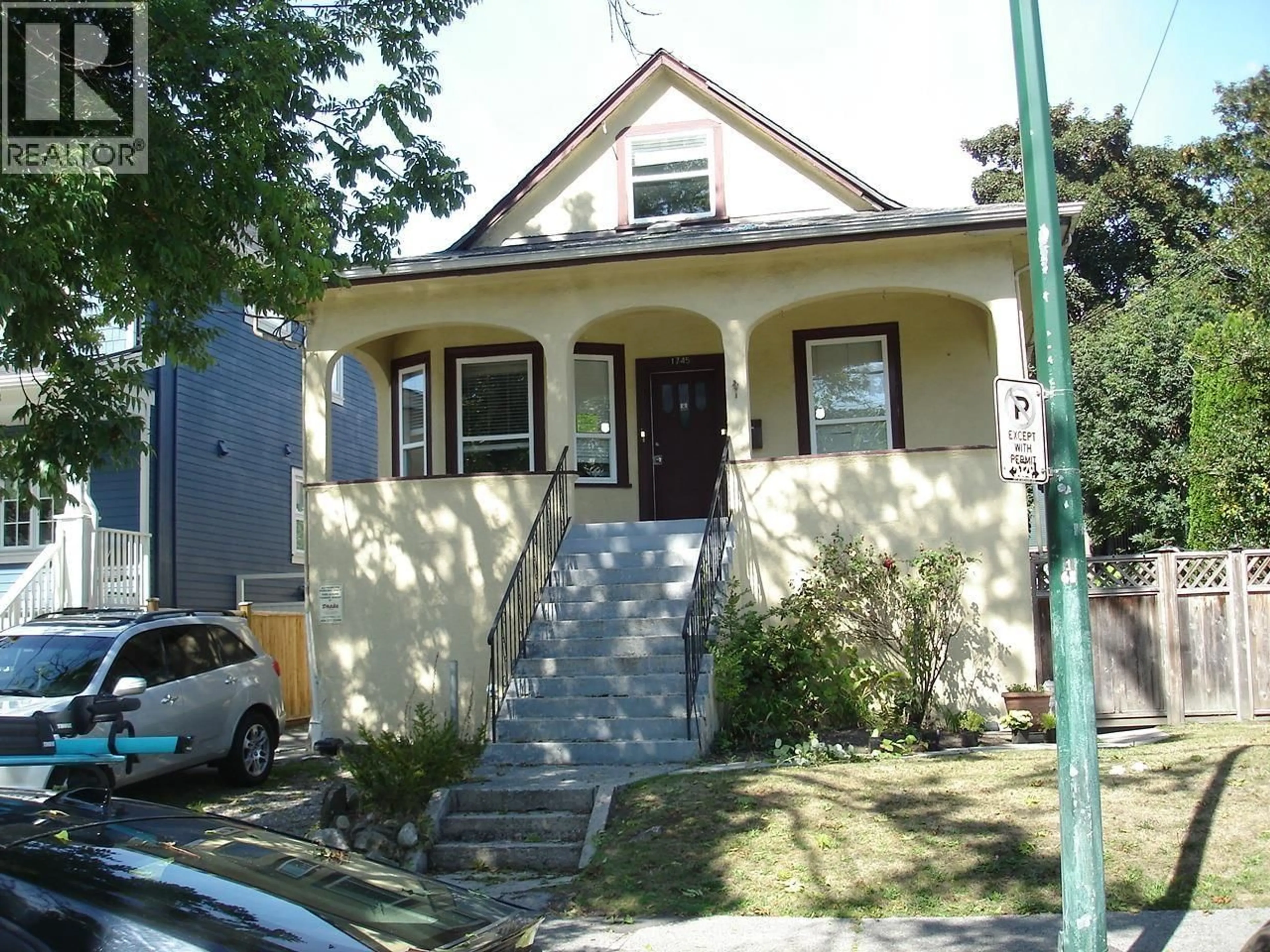 Home with vinyl exterior material, street for 1745 GRAVELEY STREET, Vancouver British Columbia V5L3A9