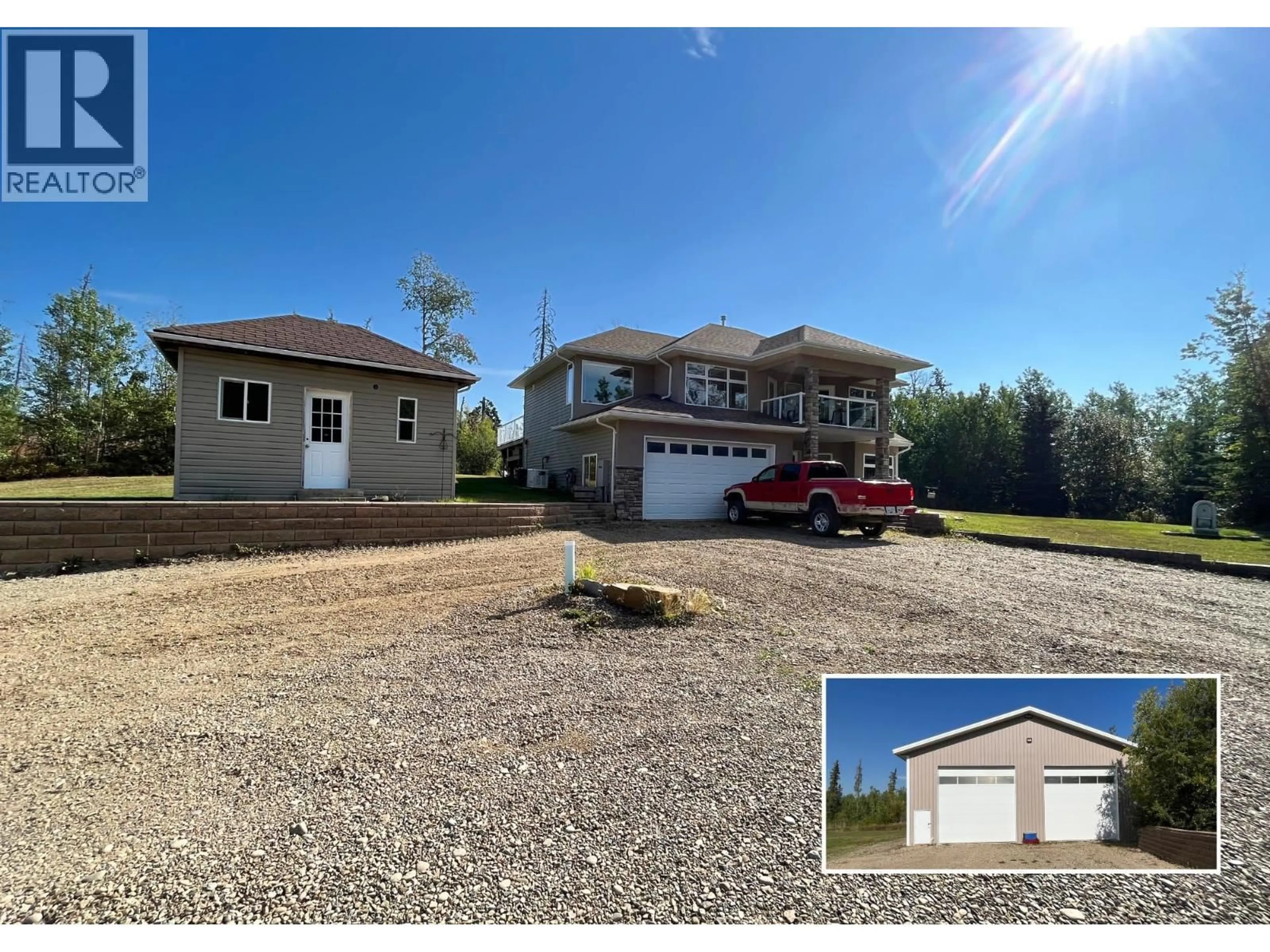 A pic from outside/outdoor area/front of a property/back of a property/a pic from drone, unknown for 14802 PINECONE ROAD, Fort St. John British Columbia V0C1H0