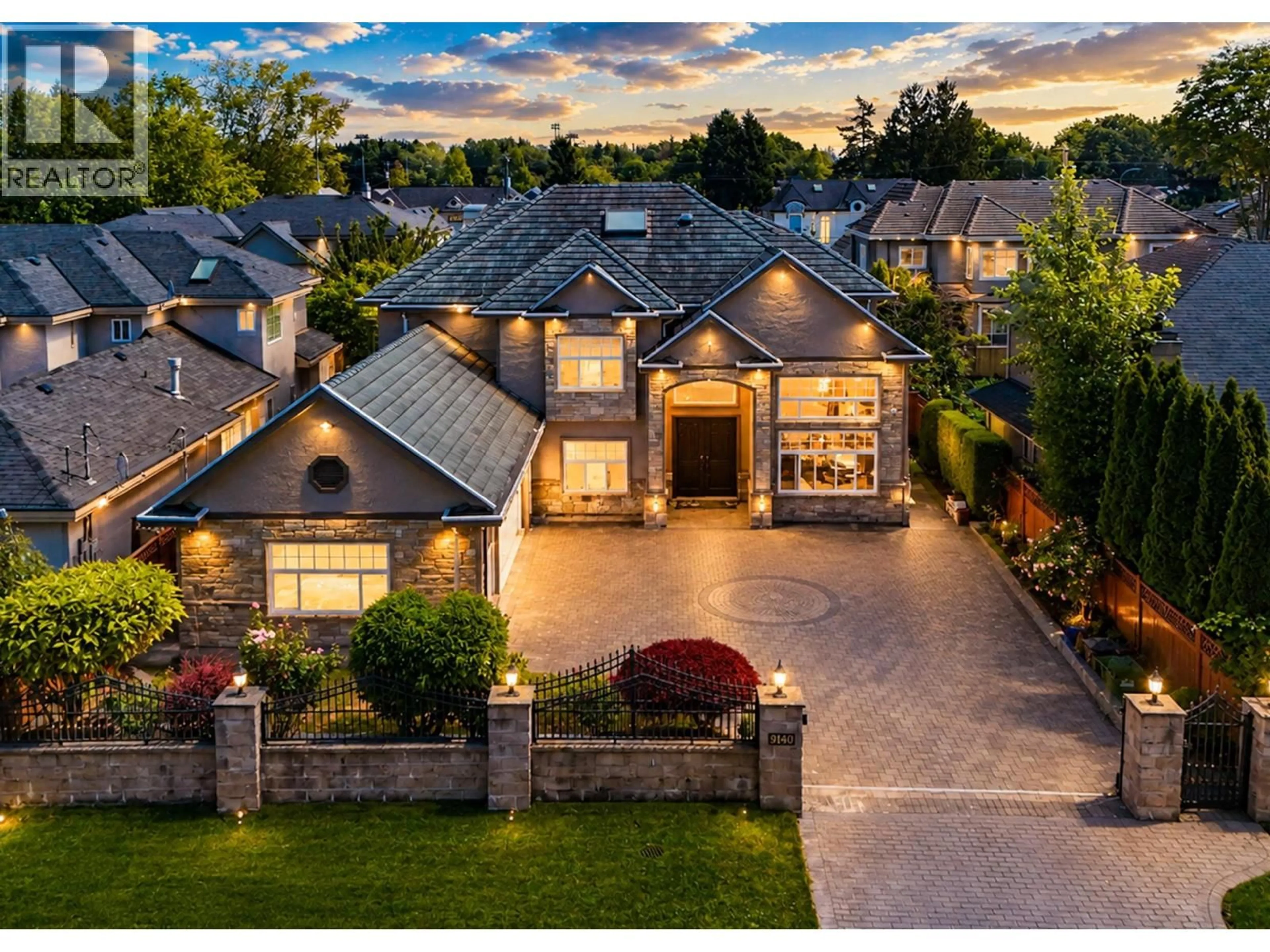 Home with brick exterior material, street for 9140 DIAMOND ROAD, Richmond British Columbia V7E1P3