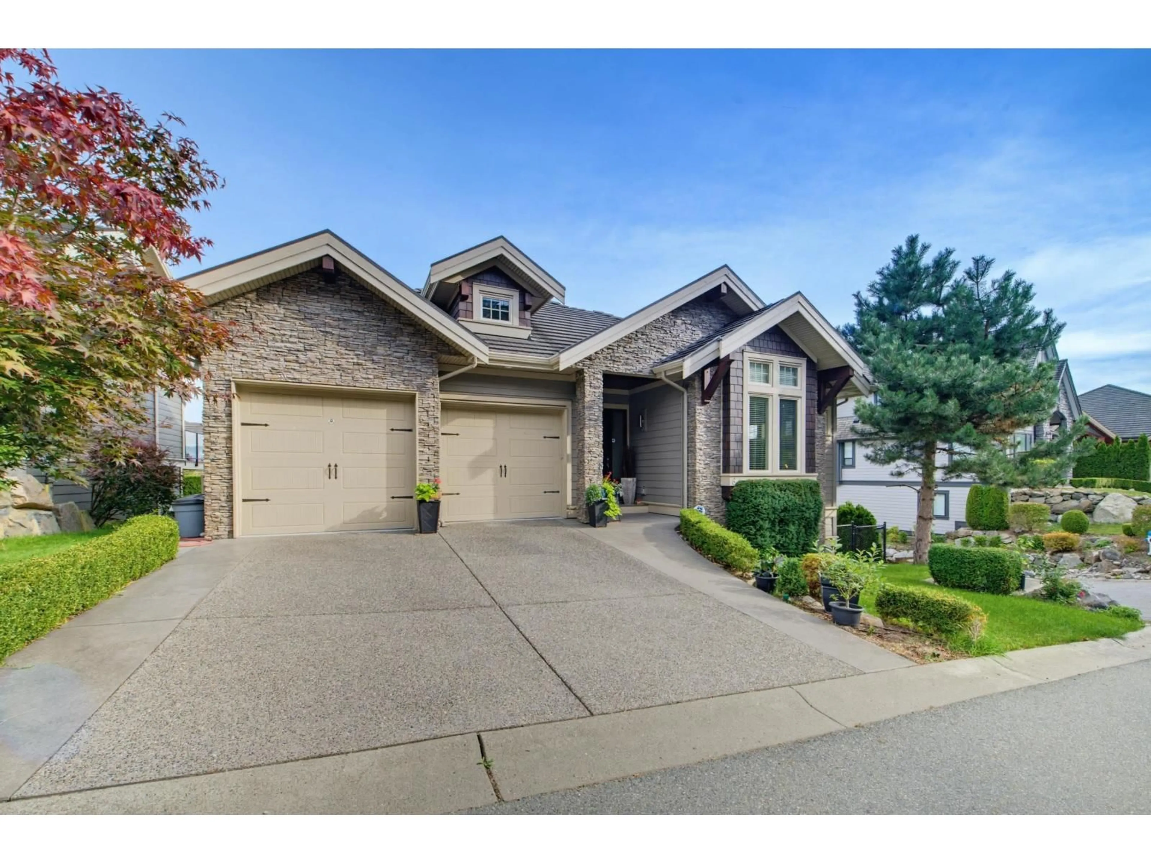 Home with brick exterior material, street for 6 - 35520 MAHOGANY DRIVE, Abbotsford British Columbia V3G0C9