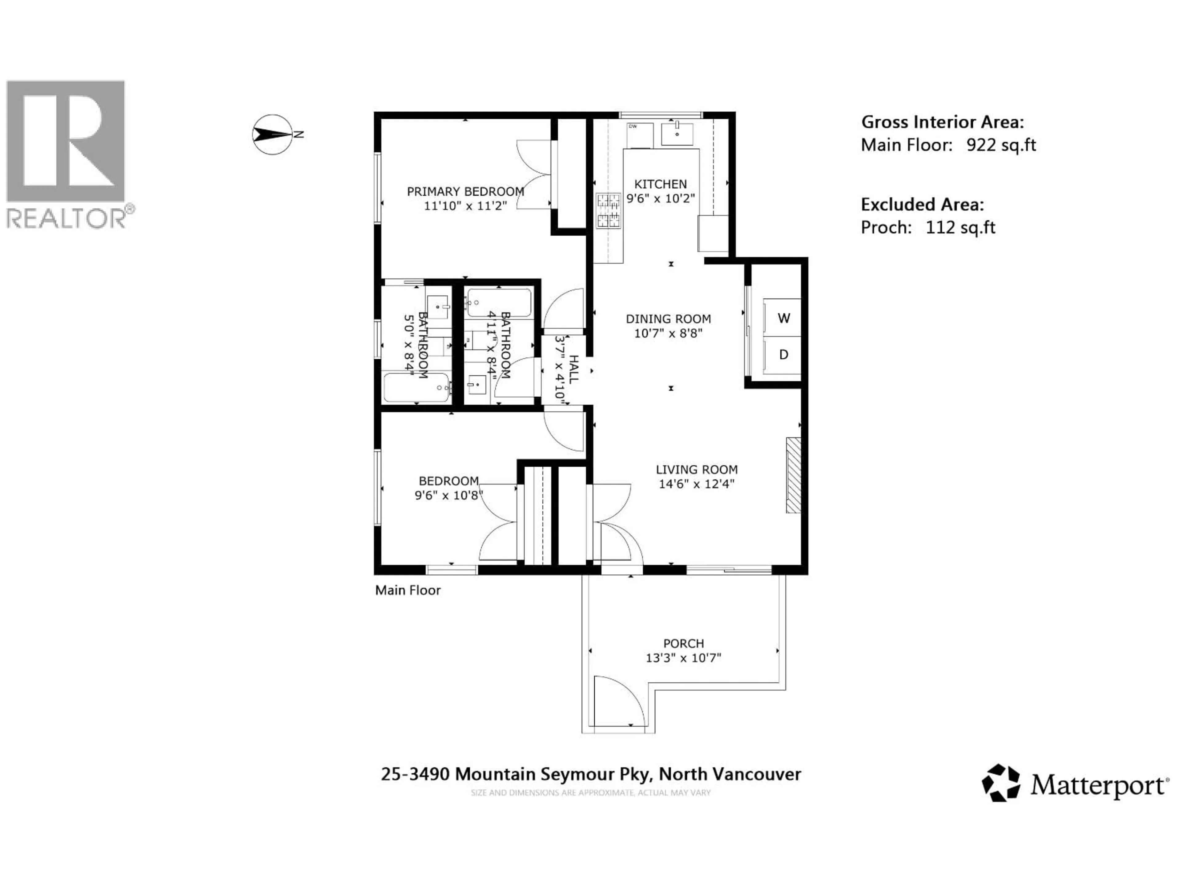 Floor plan for 25 - 3490 MT SEYMOUR PARKWAY, Vancouver British Columbia V7H1G5