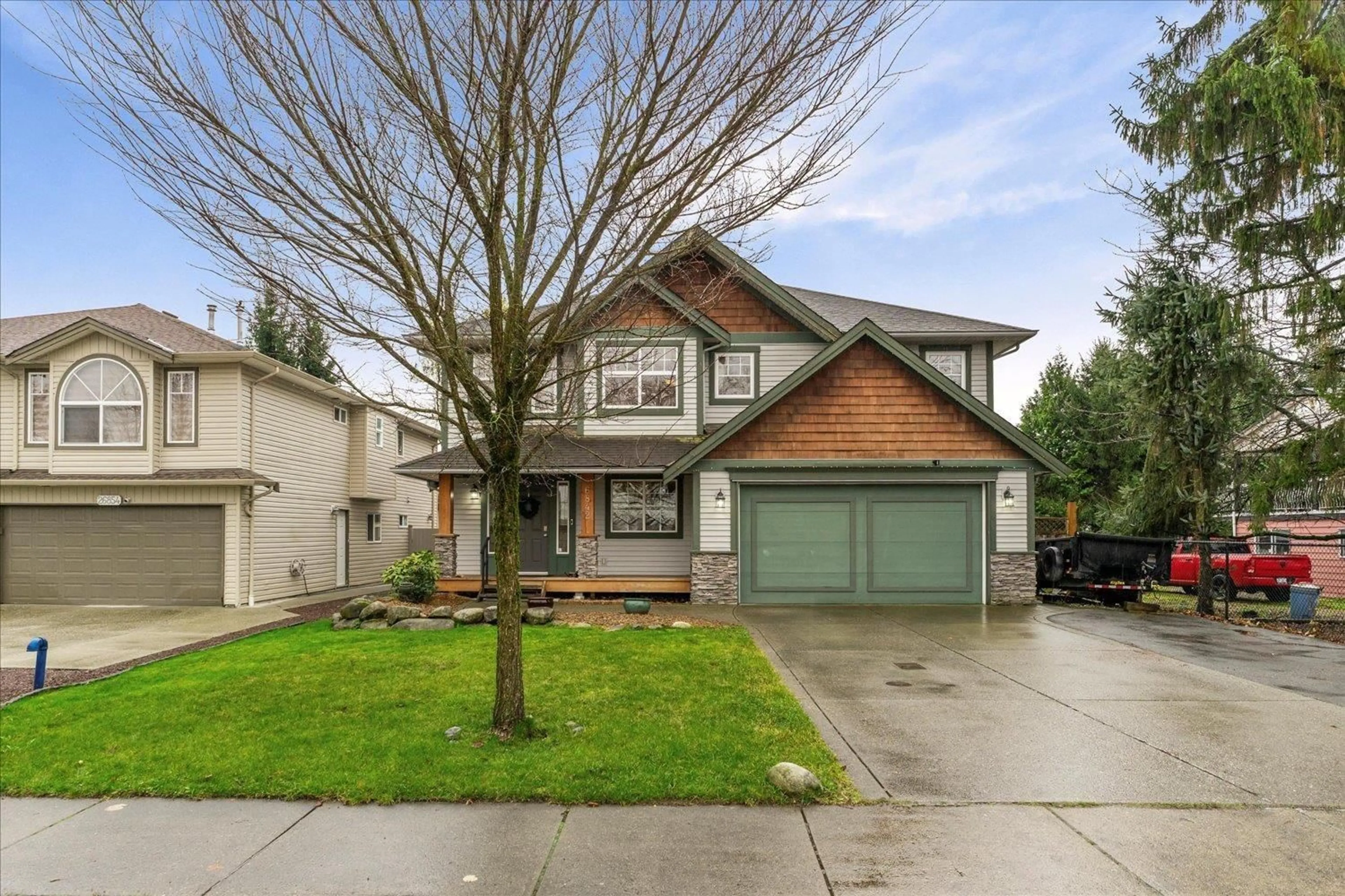 Home with vinyl exterior material, street for 26842 27 AVENUE, Langley British Columbia V4W3E6