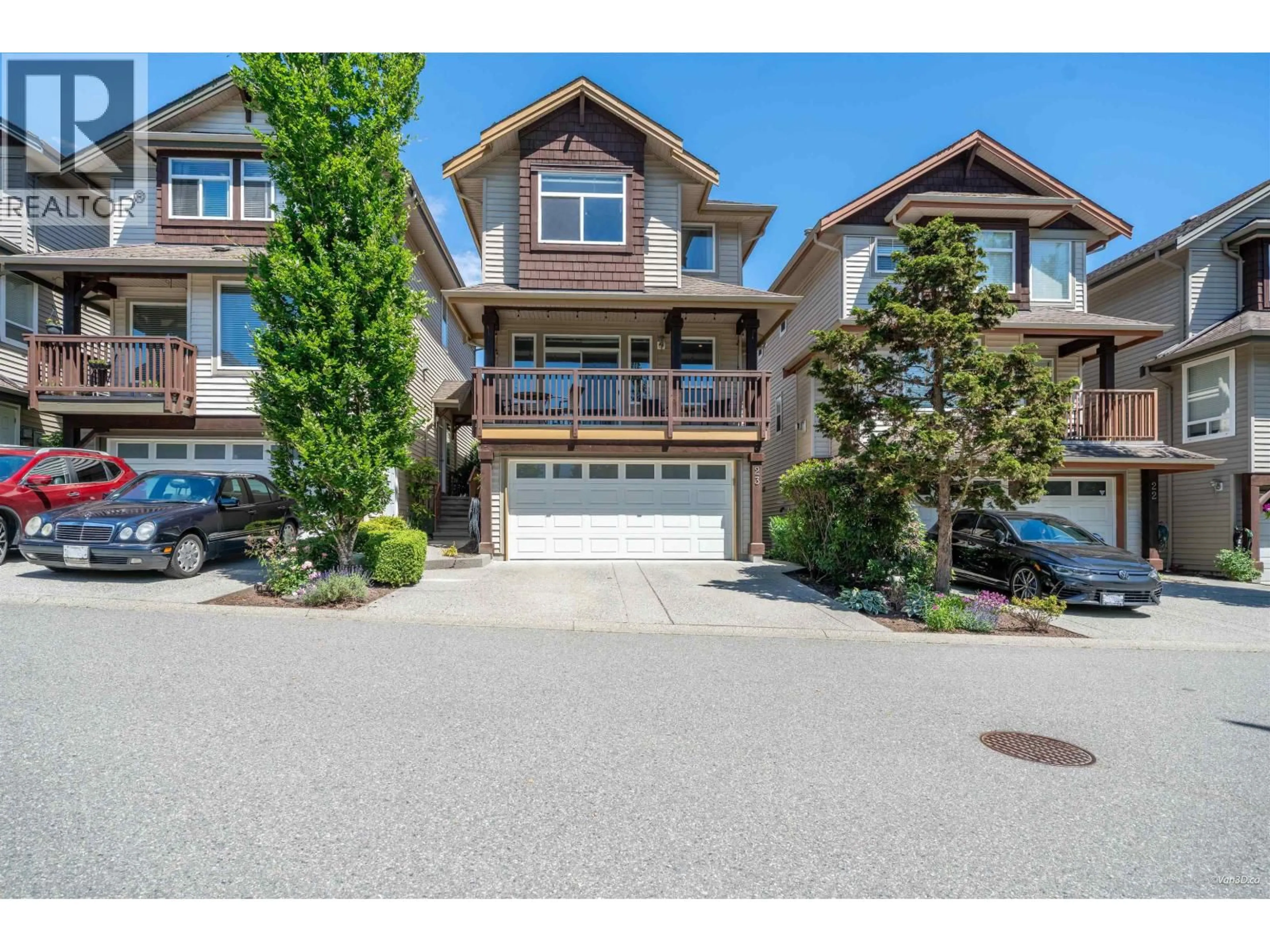 A pic from outside/outdoor area/front of a property/back of a property/a pic from drone, street for 23 - 2387 ARGUE STREET, Port Coquitlam British Columbia V3C6P5