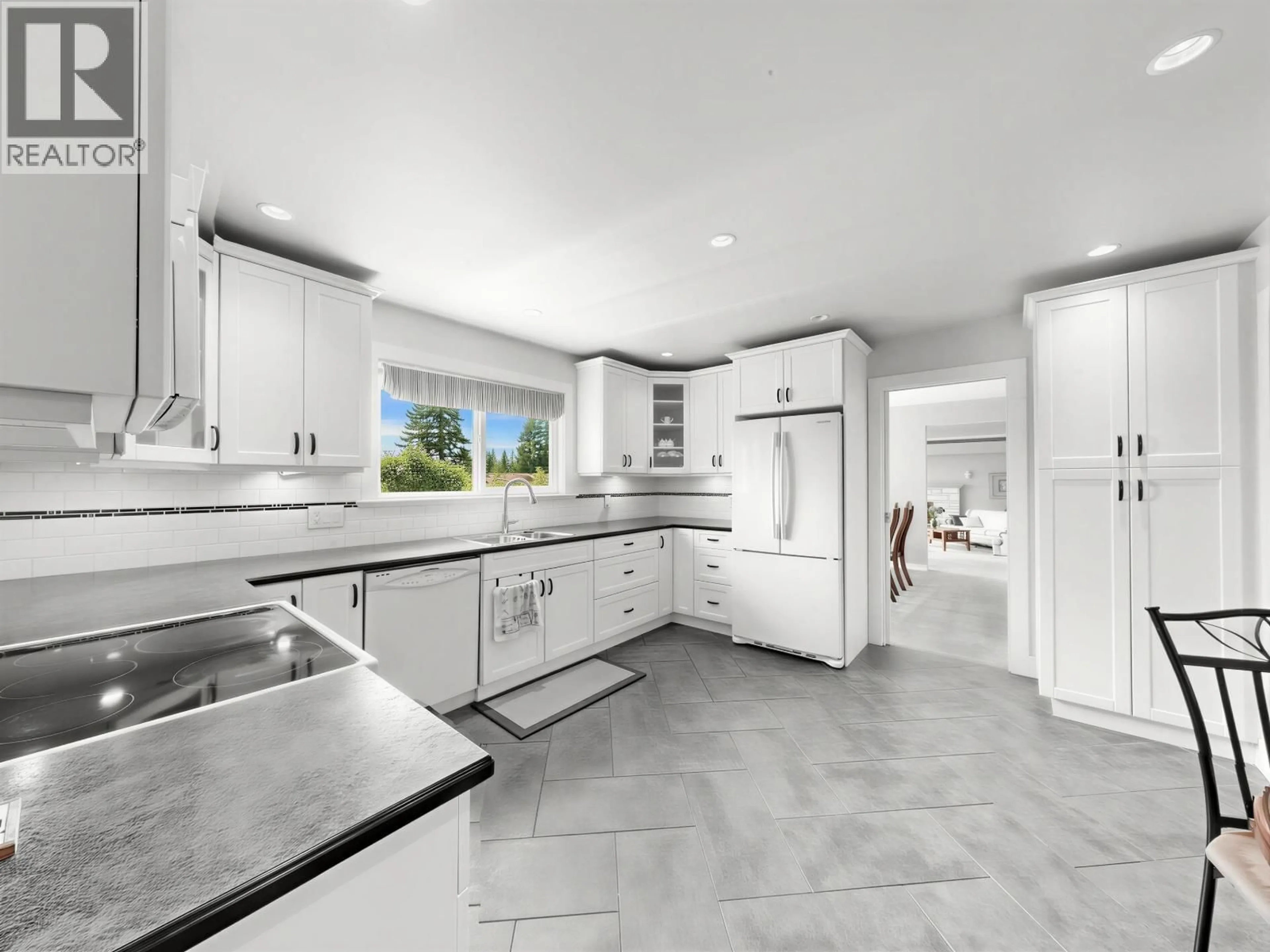 Contemporary kitchen, ceramic/tile floor for 524 LYN COURT, Coquitlam British Columbia V3J5N2