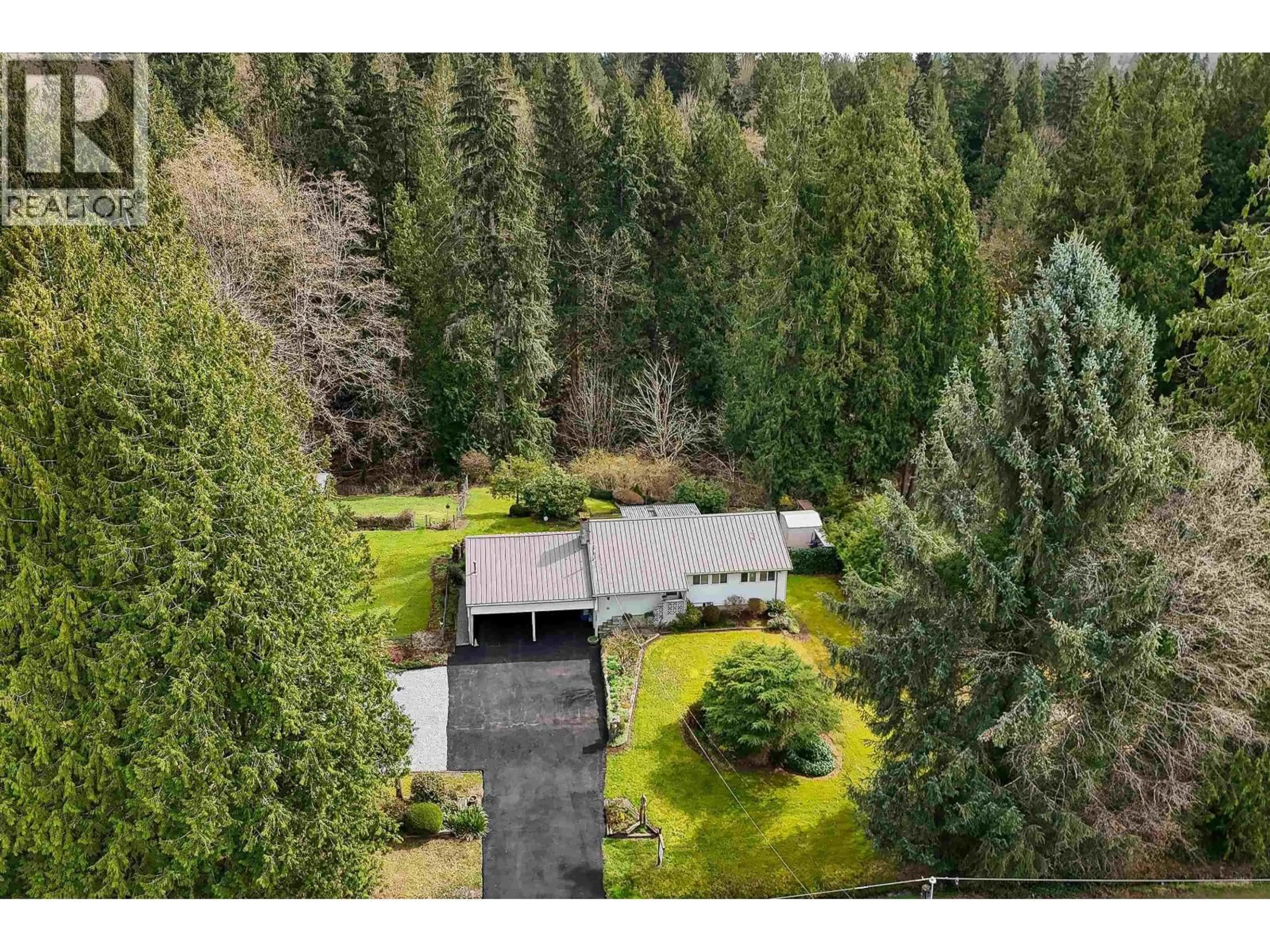 A pic from outside/outdoor area/front of a property/back of a property/a pic from drone, forest/trees view for 11626 248 STREET, Maple Ridge British Columbia V4R1H7