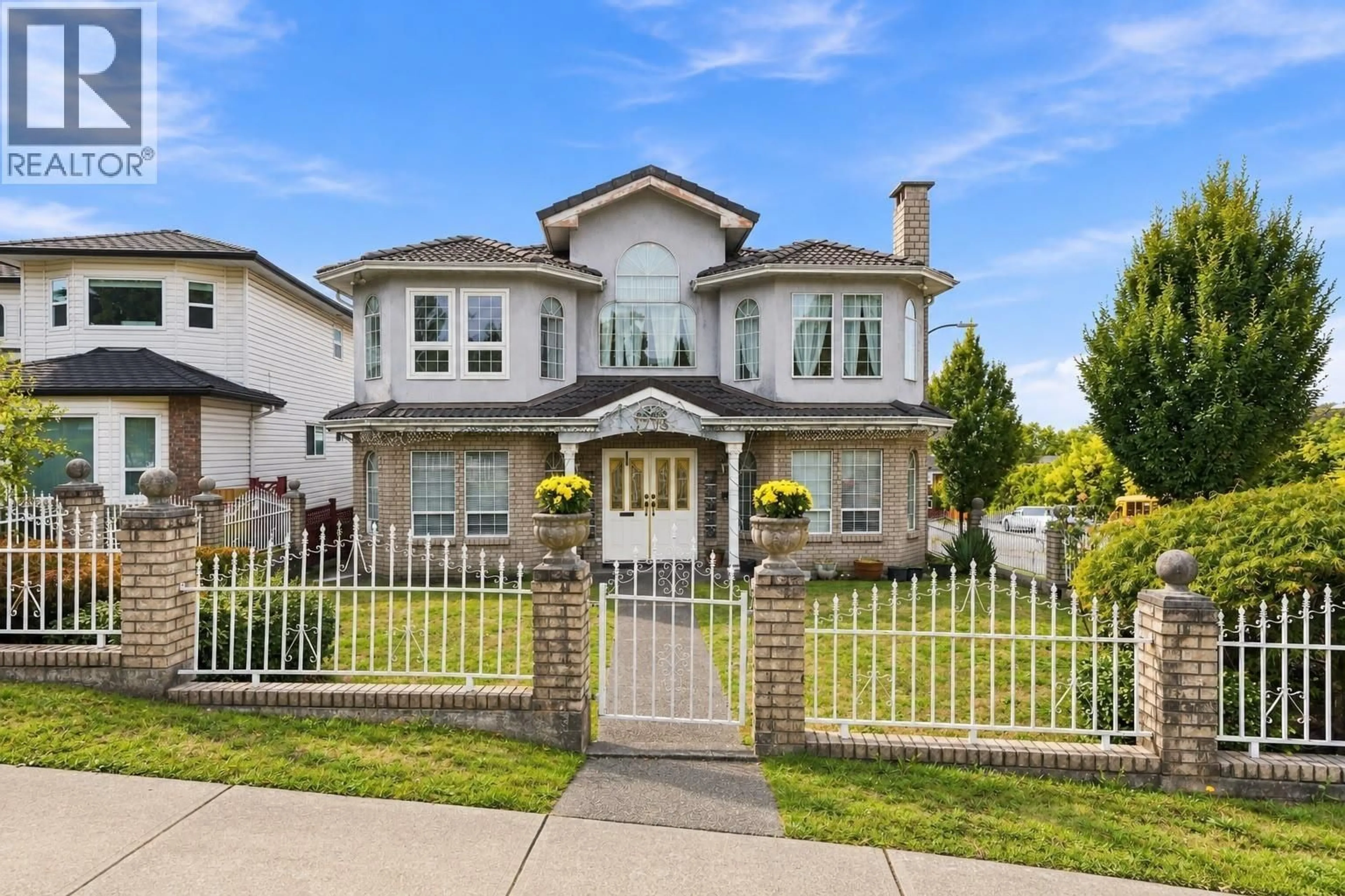 Home with brick exterior material, street for 1708 PRESTWICK DRIVE, Vancouver British Columbia V5P2E6