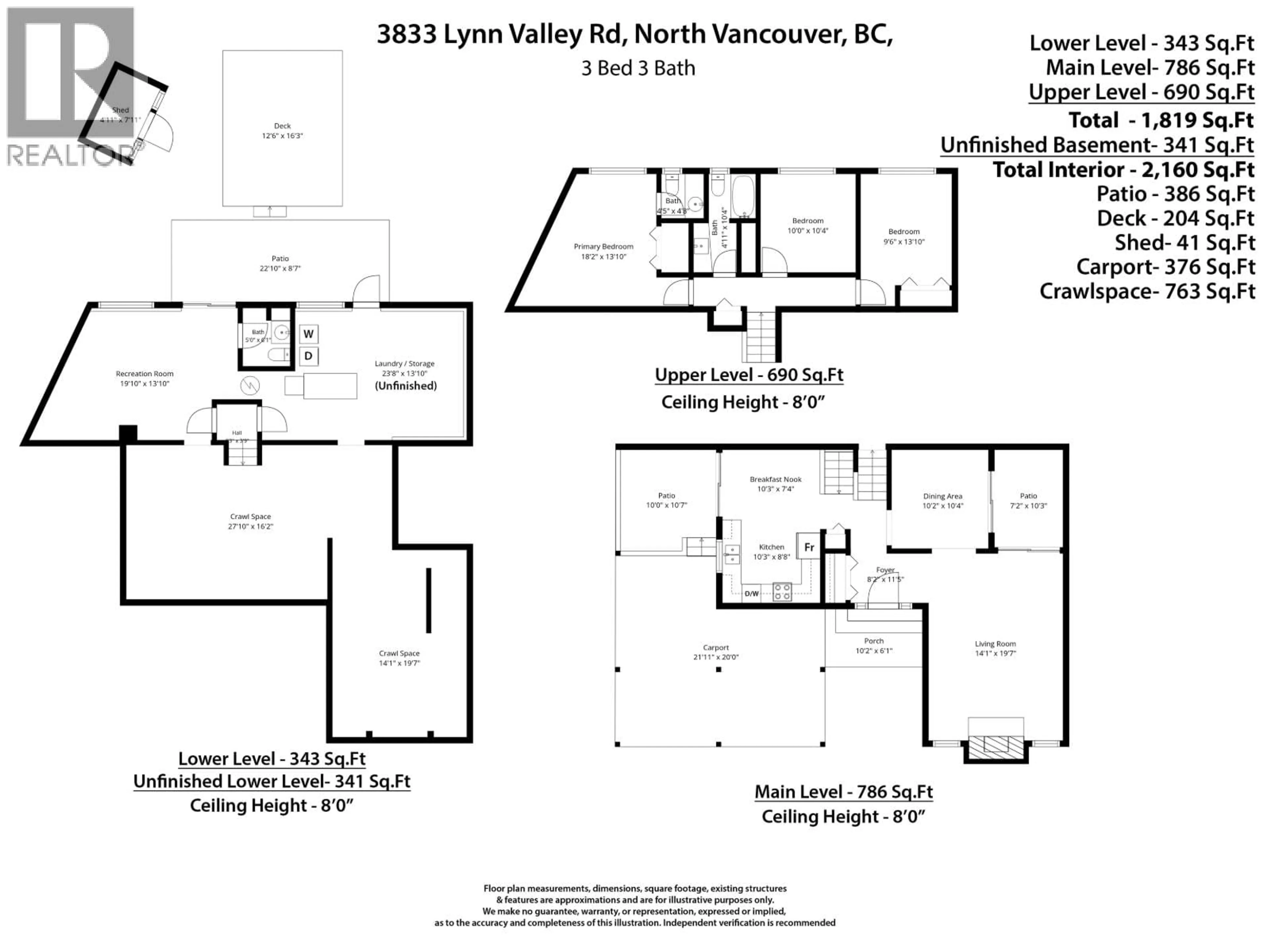 Floor plan for 3833 LYNN VALLEY ROAD, North Vancouver British Columbia V7K2S7