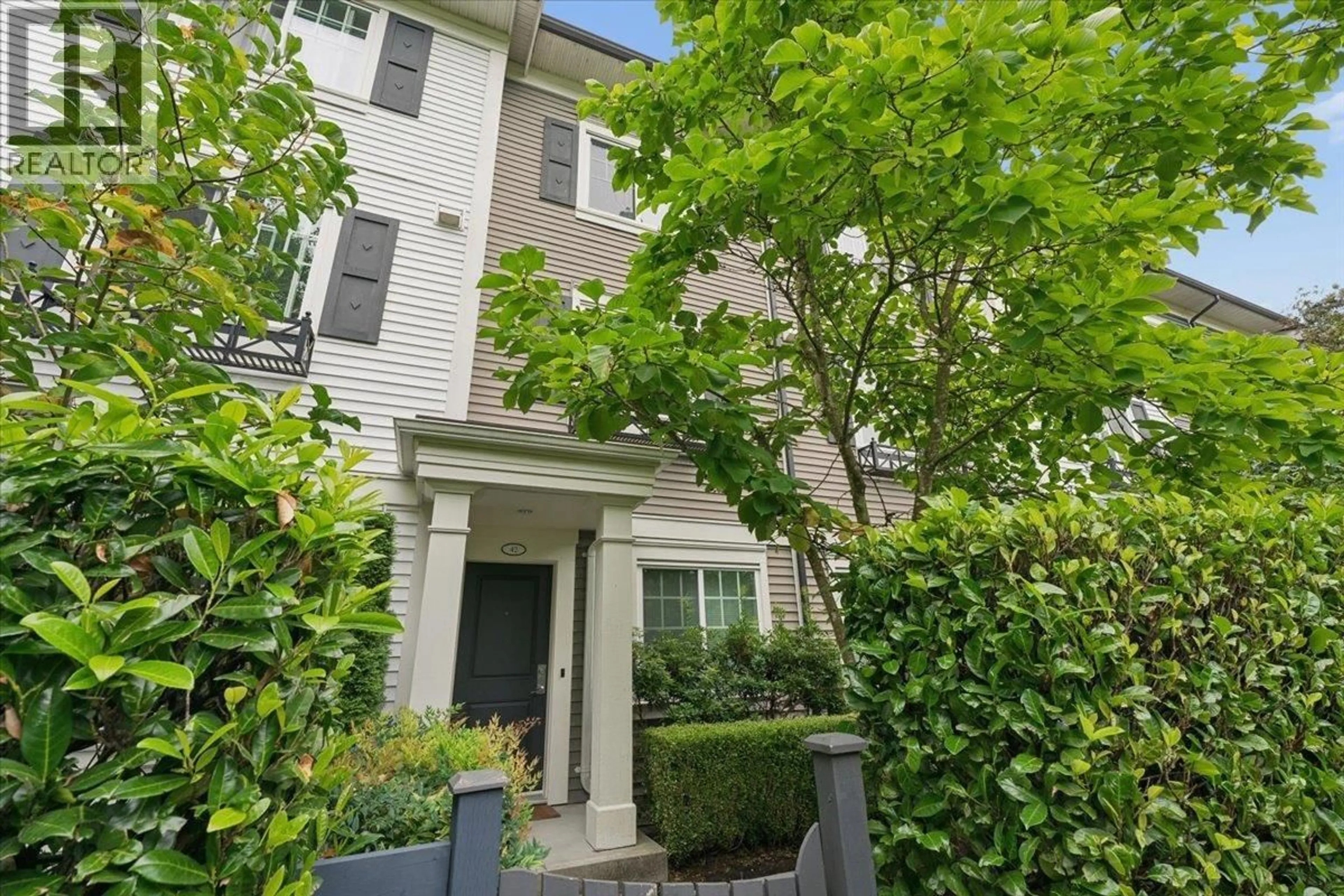 A pic from outside/outdoor area/front of a property/back of a property/a pic from drone, street for 42 - 3010 RIVERBEND DRIVE, Coquitlam British Columbia V3C0B8