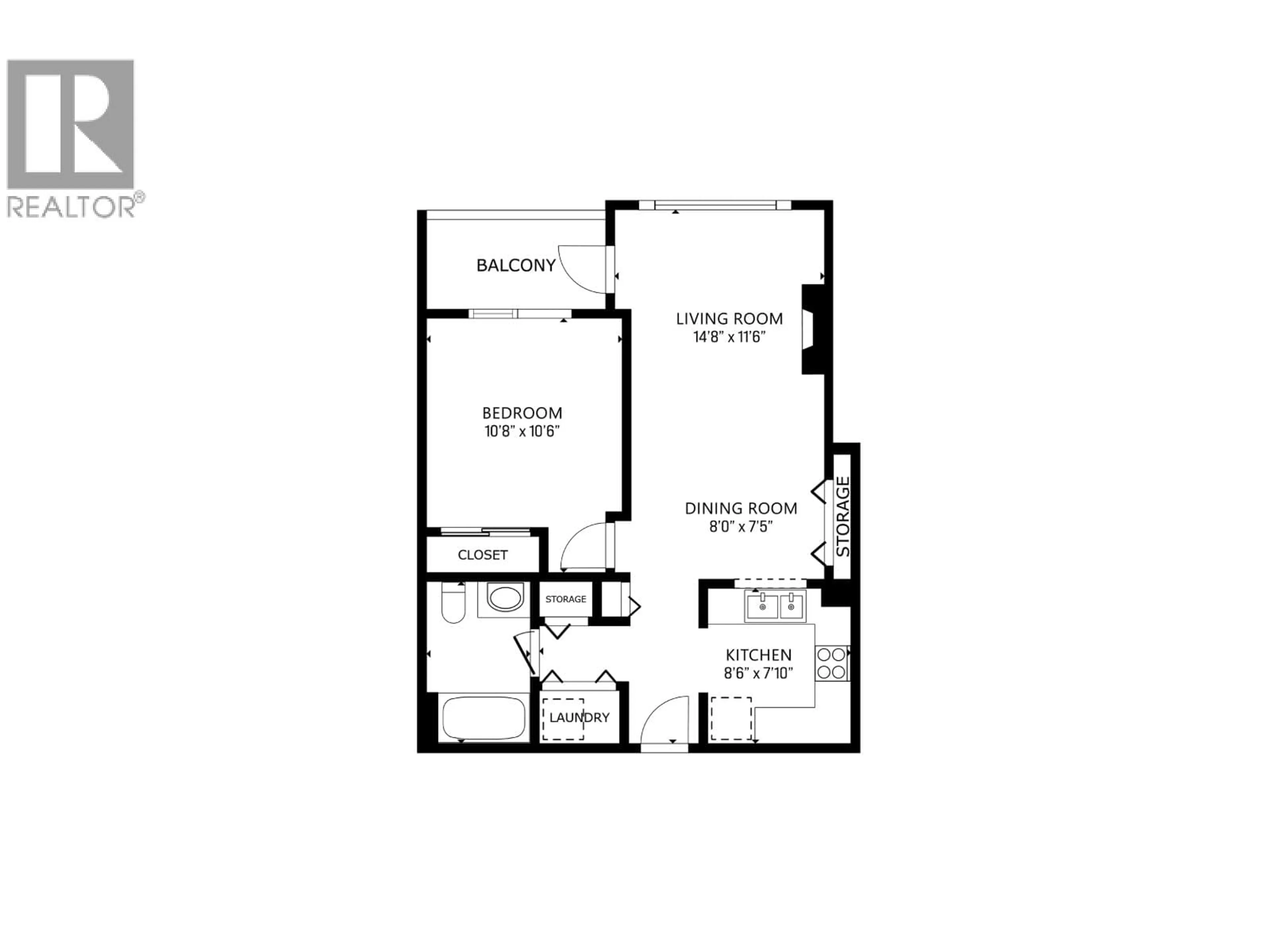 Floor plan for 321 - 3600 WINDCREST DRIVE, North Vancouver British Columbia V7G2S5