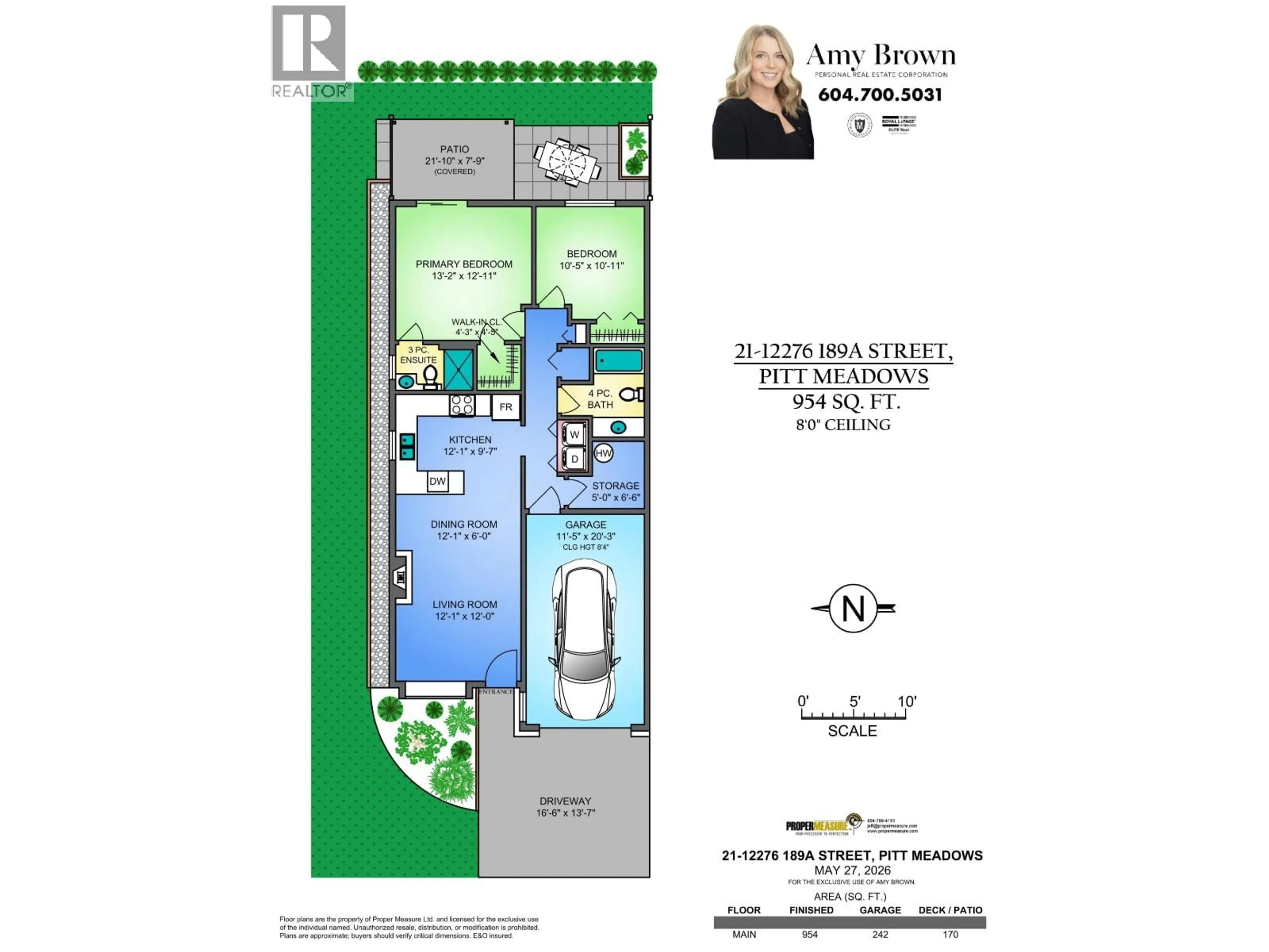 Floor plan for 21 - 12276 189A STREET, Pitt Meadows British Columbia V3Y2G2
