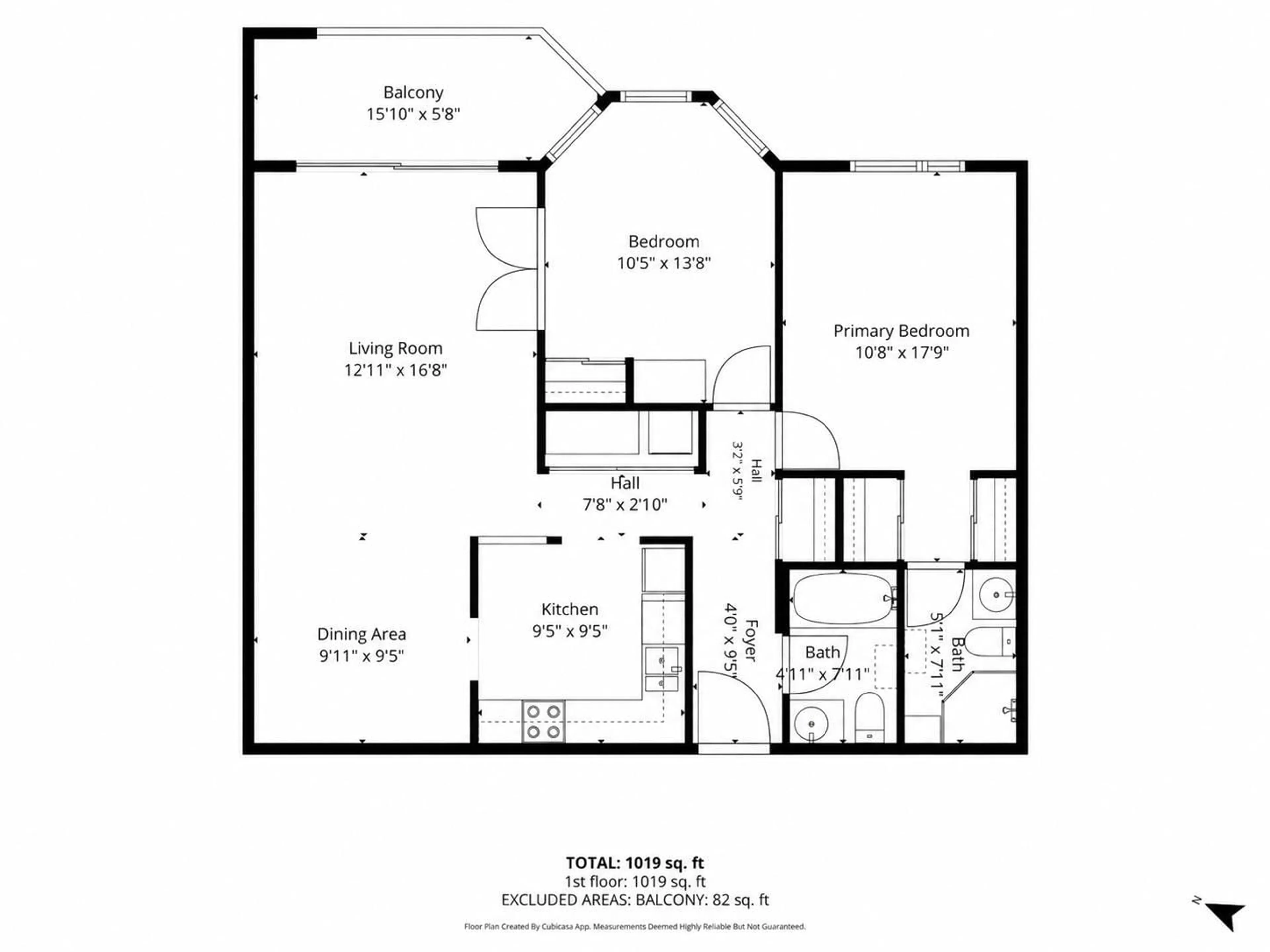 Floor plan for 203 - 1840 SOUTHMERE CRESCENT EAST, Surrey British Columbia V4A9C5