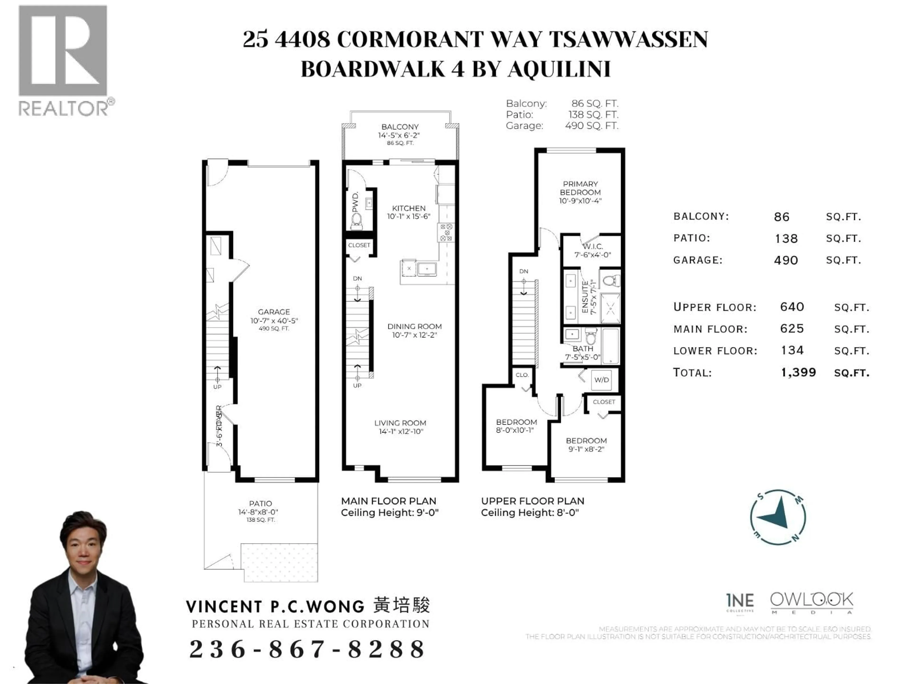 Floor plan for 25 - 4408 CORMORANT WAY, Tsawwassen British Columbia V4M0E9