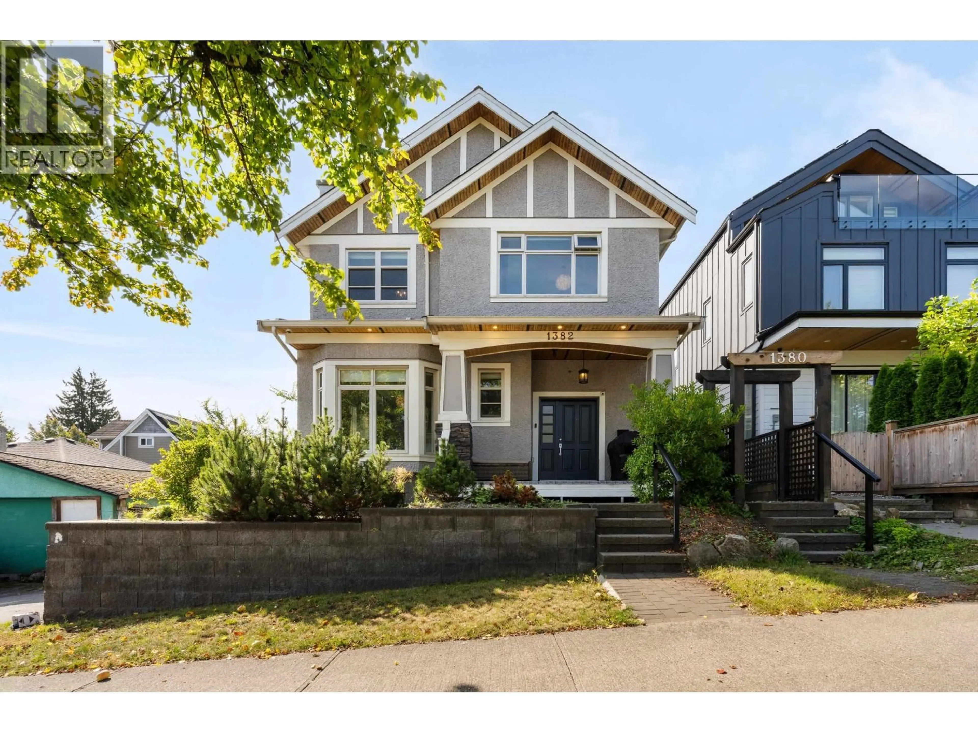 Home with vinyl exterior material, street for 1382 17TH AVENUE, Vancouver British Columbia V5V1C8