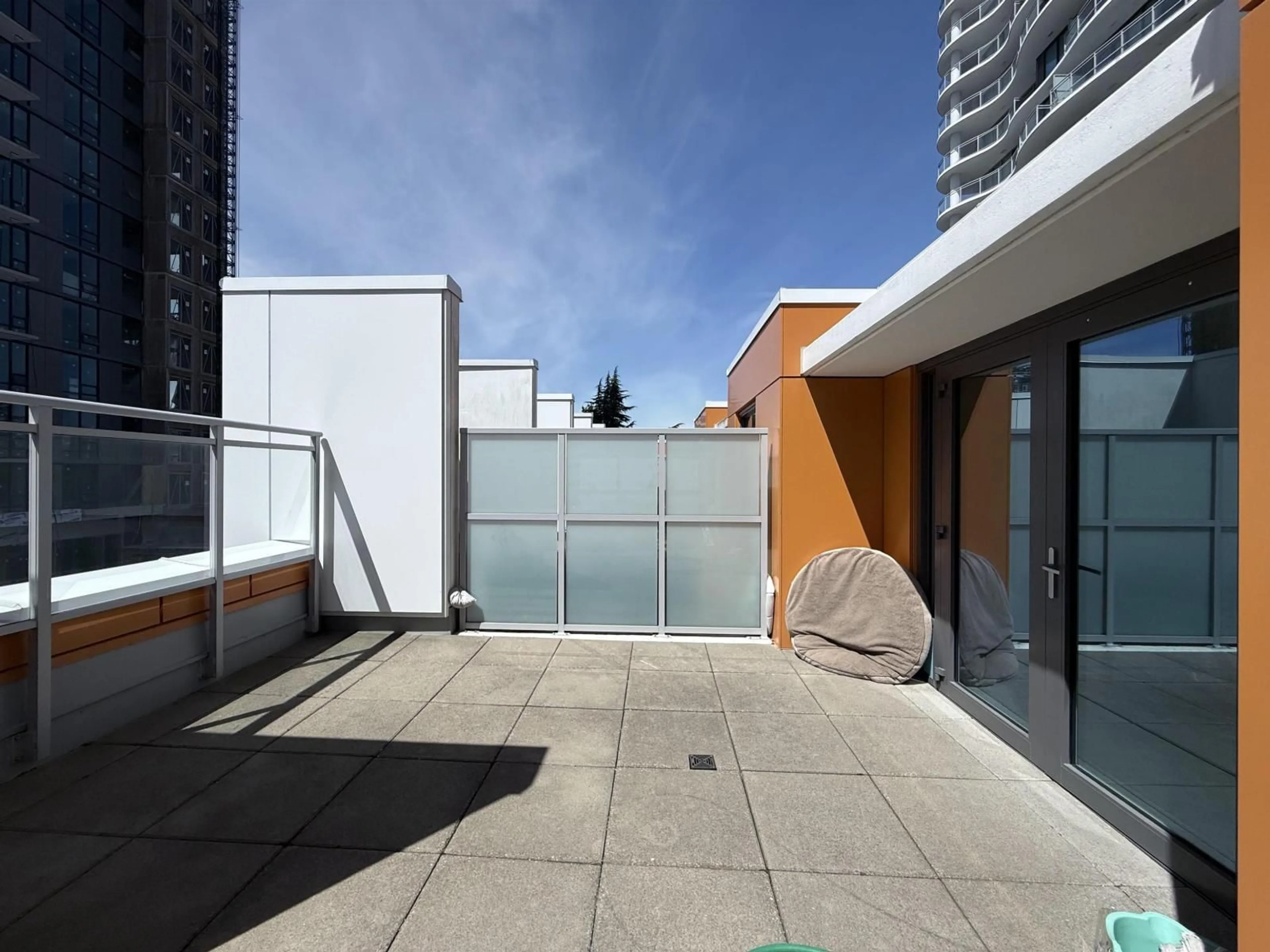 Patio, city buildings view from balcony for TH10 - 10388 133 STREET, Surrey British Columbia V3T0R2