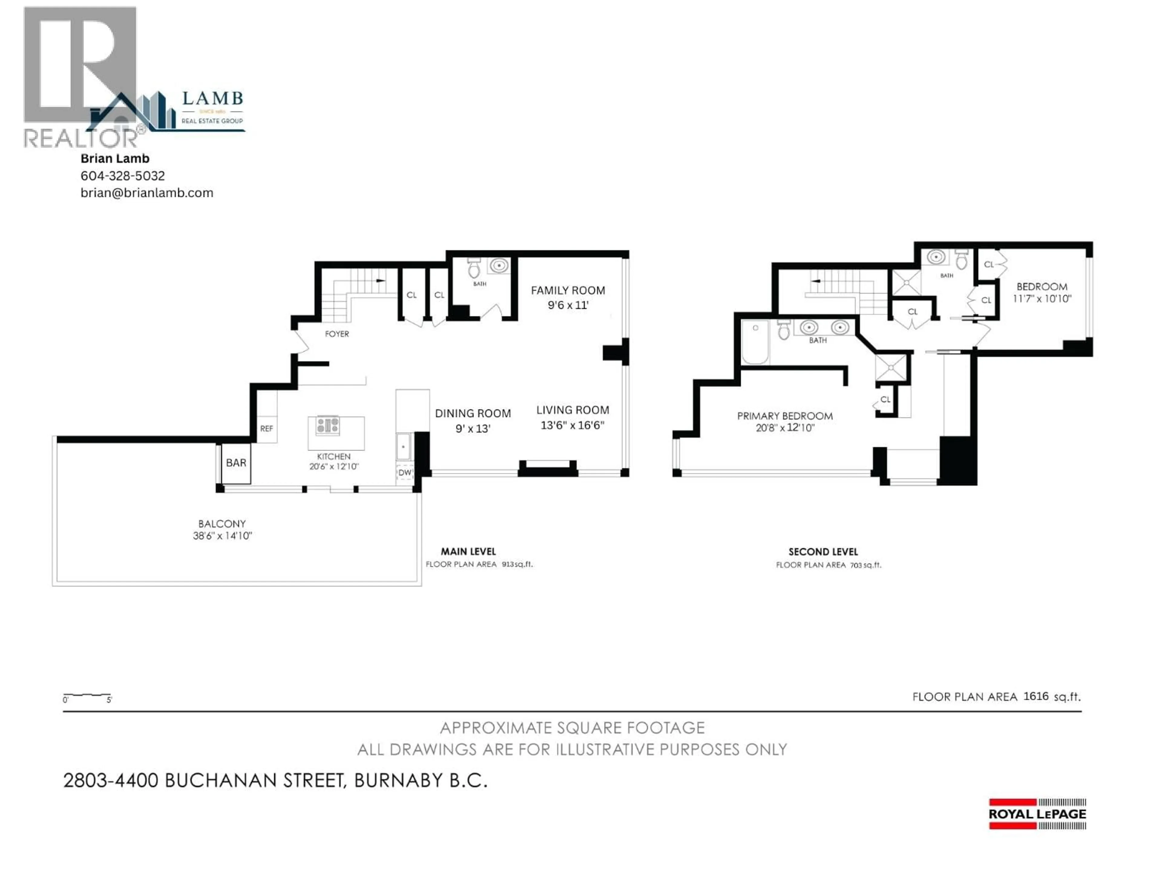 Floor plan for 2803 - 4400 BUCHANAN STREET, Burnaby British Columbia V5C0E3