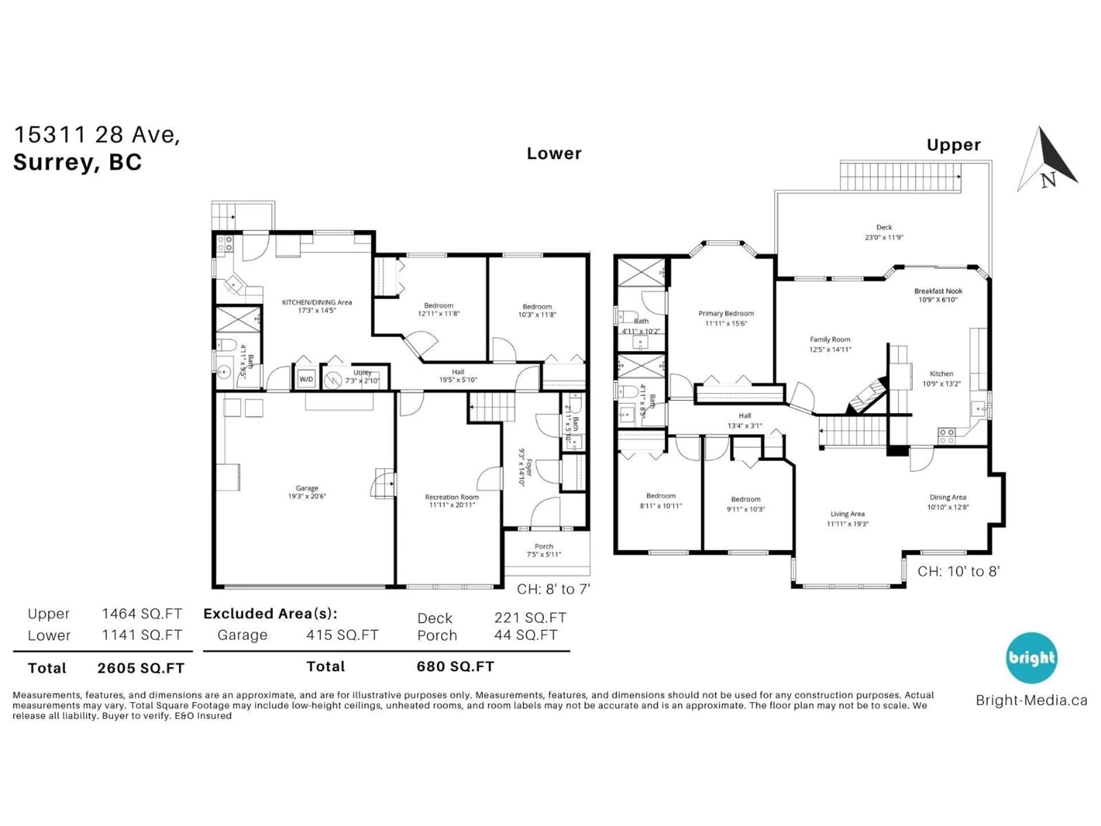 Floor plan for 15311 28 AVENUE, Surrey British Columbia V4P1G3