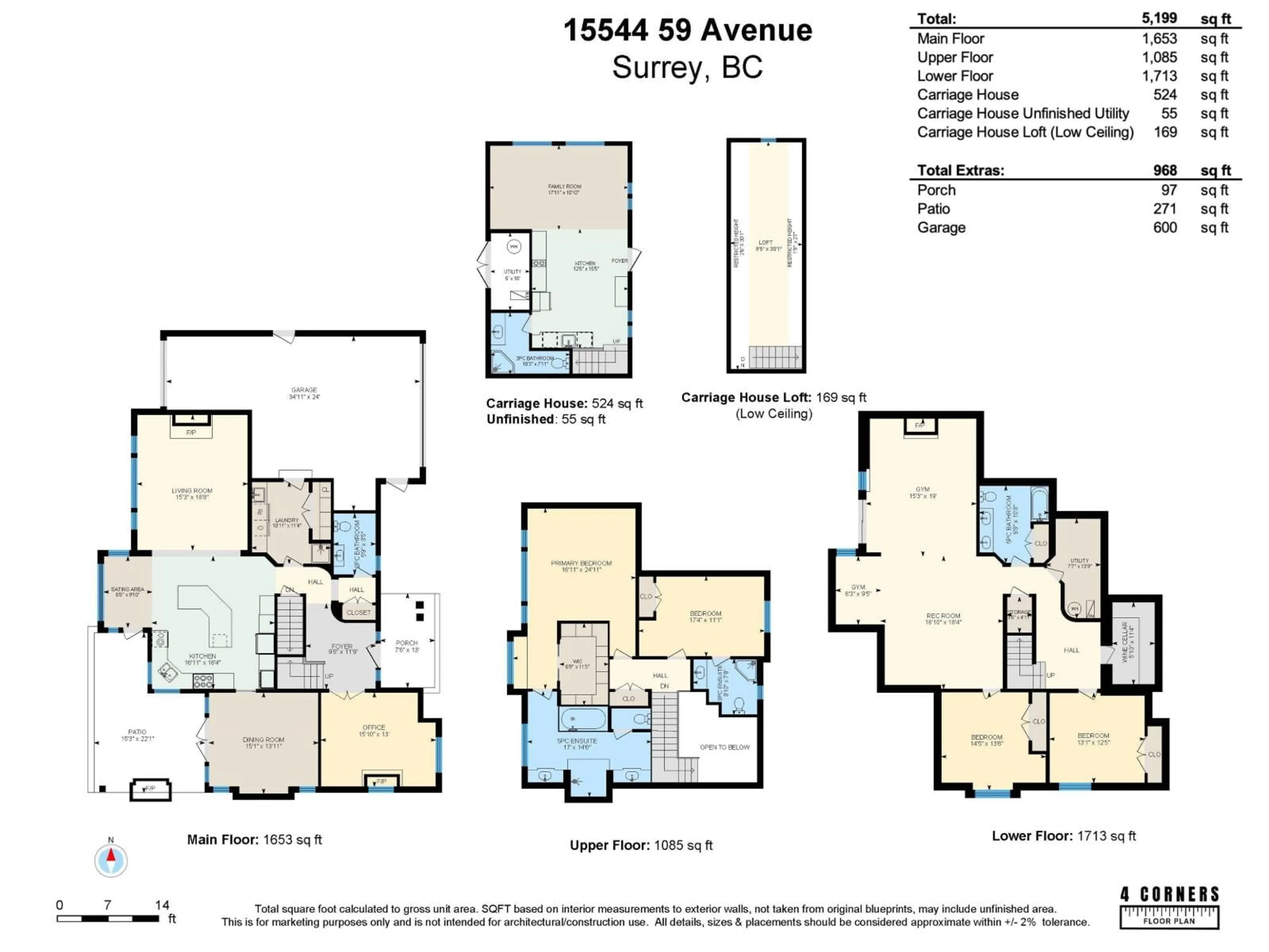 Floor plan for 15544 59 AVENUE, Surrey British Columbia V3S4N8