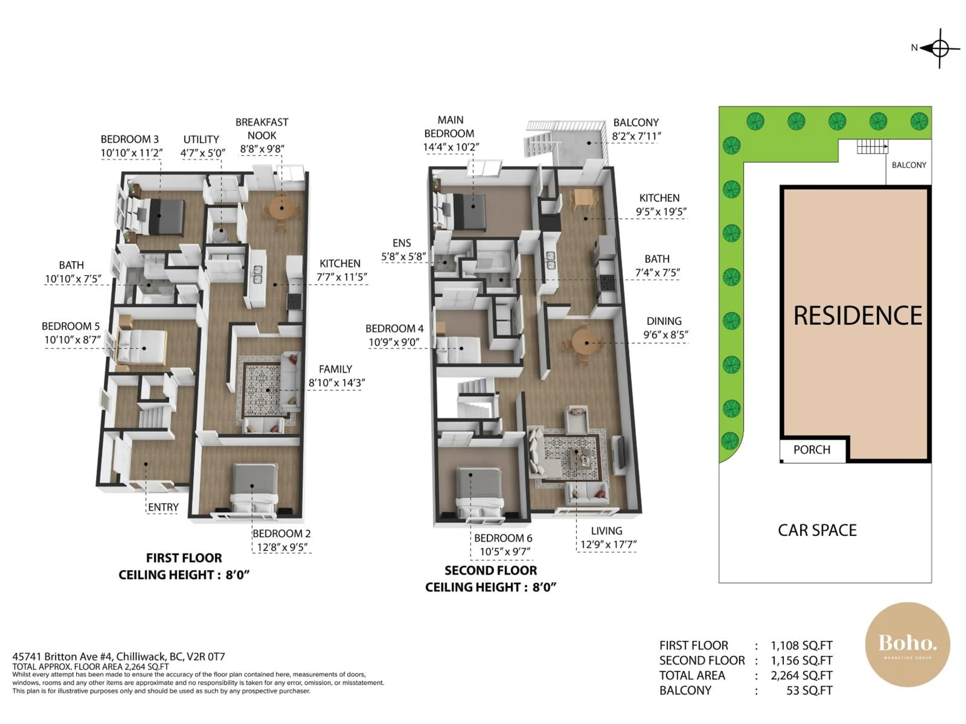 Floor plan for 4 - 45741 BRITTON AVENUE, Chilliwack British Columbia V2R3T6