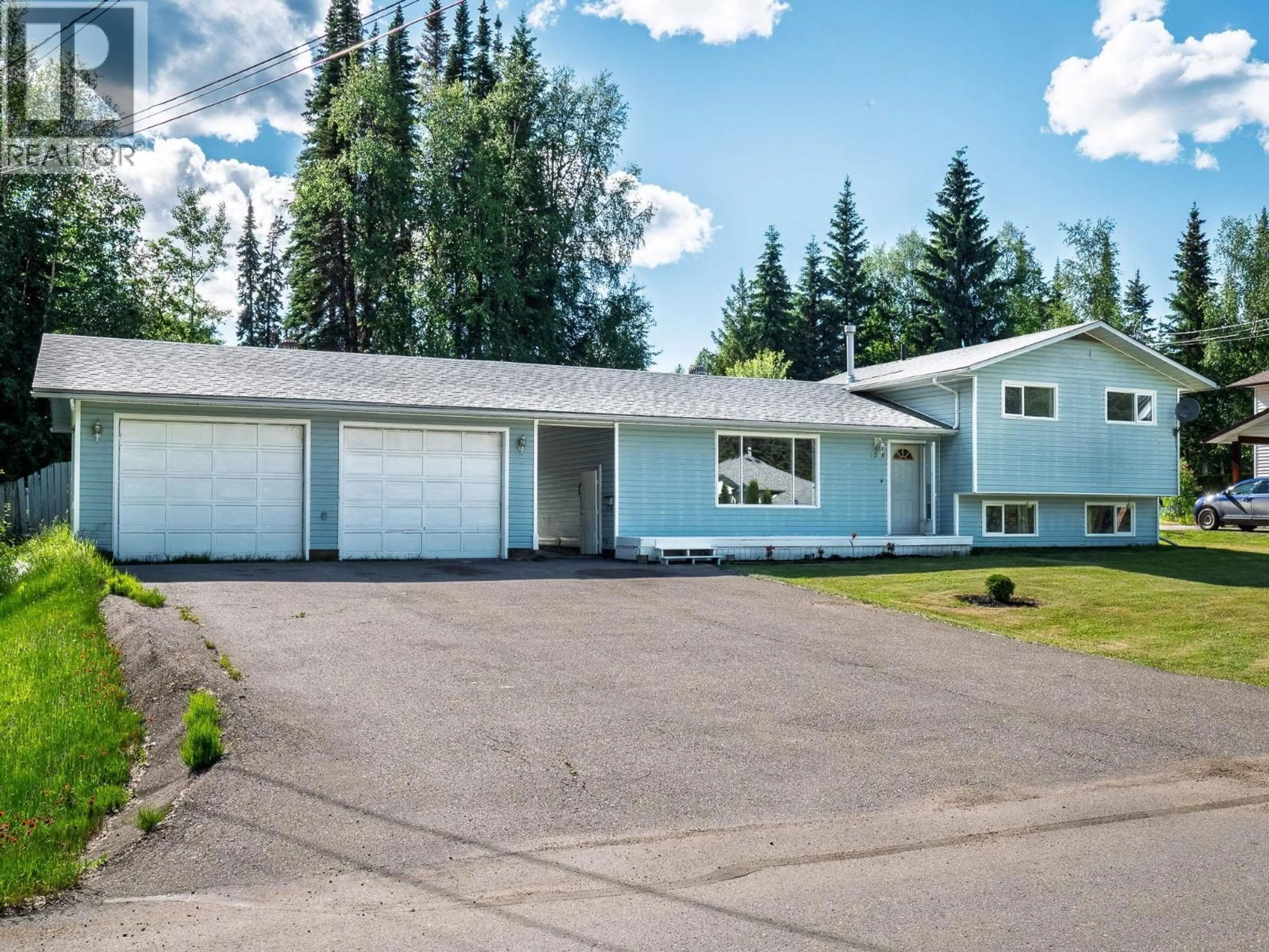 Home with vinyl exterior material, street for 7379 PEARL DRIVE, Prince George British Columbia V2K4K3