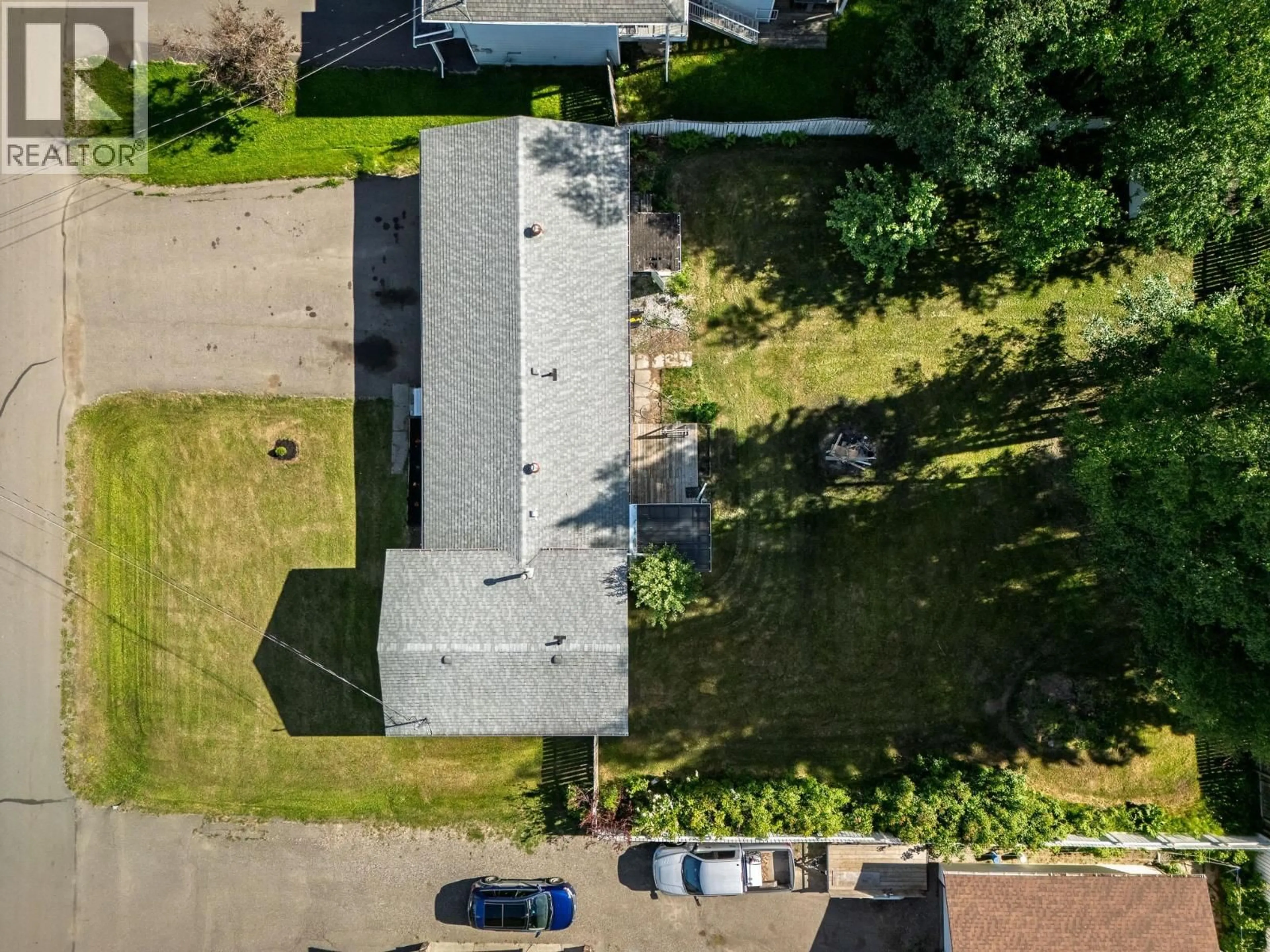 A pic from outside/outdoor area/front of a property/back of a property/a pic from drone, street for 7379 PEARL DRIVE, Prince George British Columbia V2K4K3