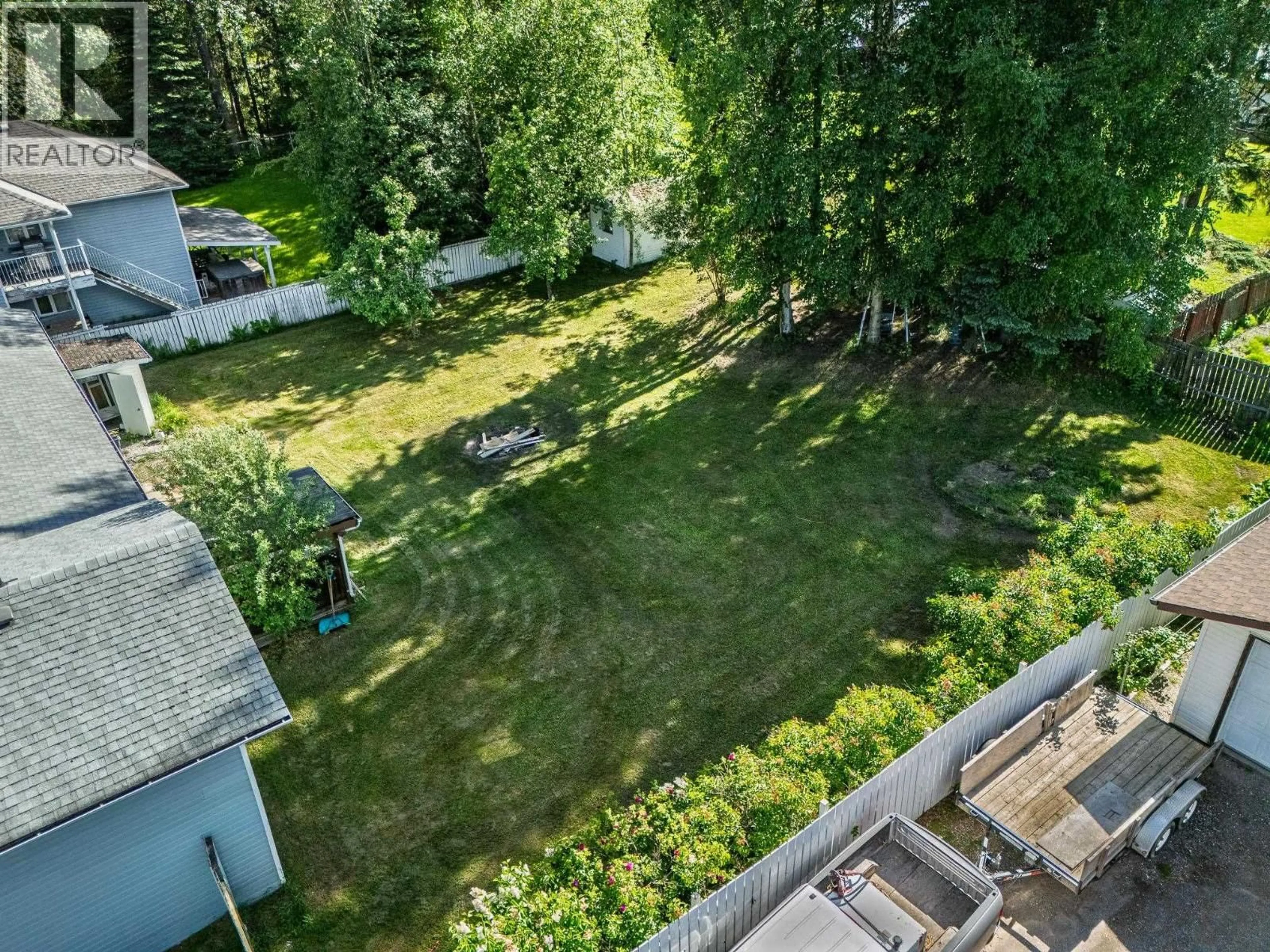 A pic from outside/outdoor area/front of a property/back of a property/a pic from drone, forest/trees view for 7379 PEARL DRIVE, Prince George British Columbia V2K4K3