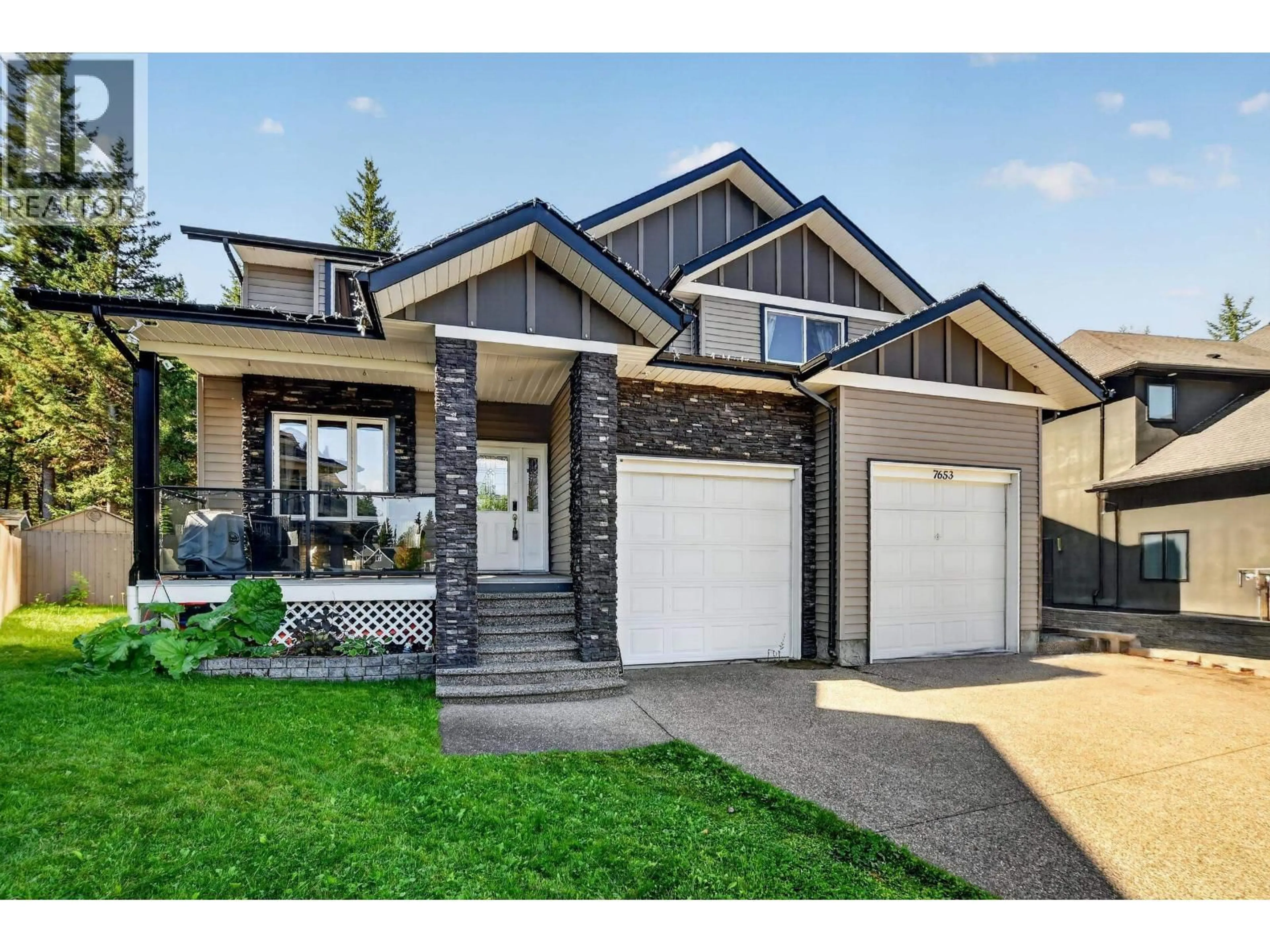 Home with vinyl exterior material, street for 7653 LOEDEL CRESCENT, Prince George British Columbia V2N0A5