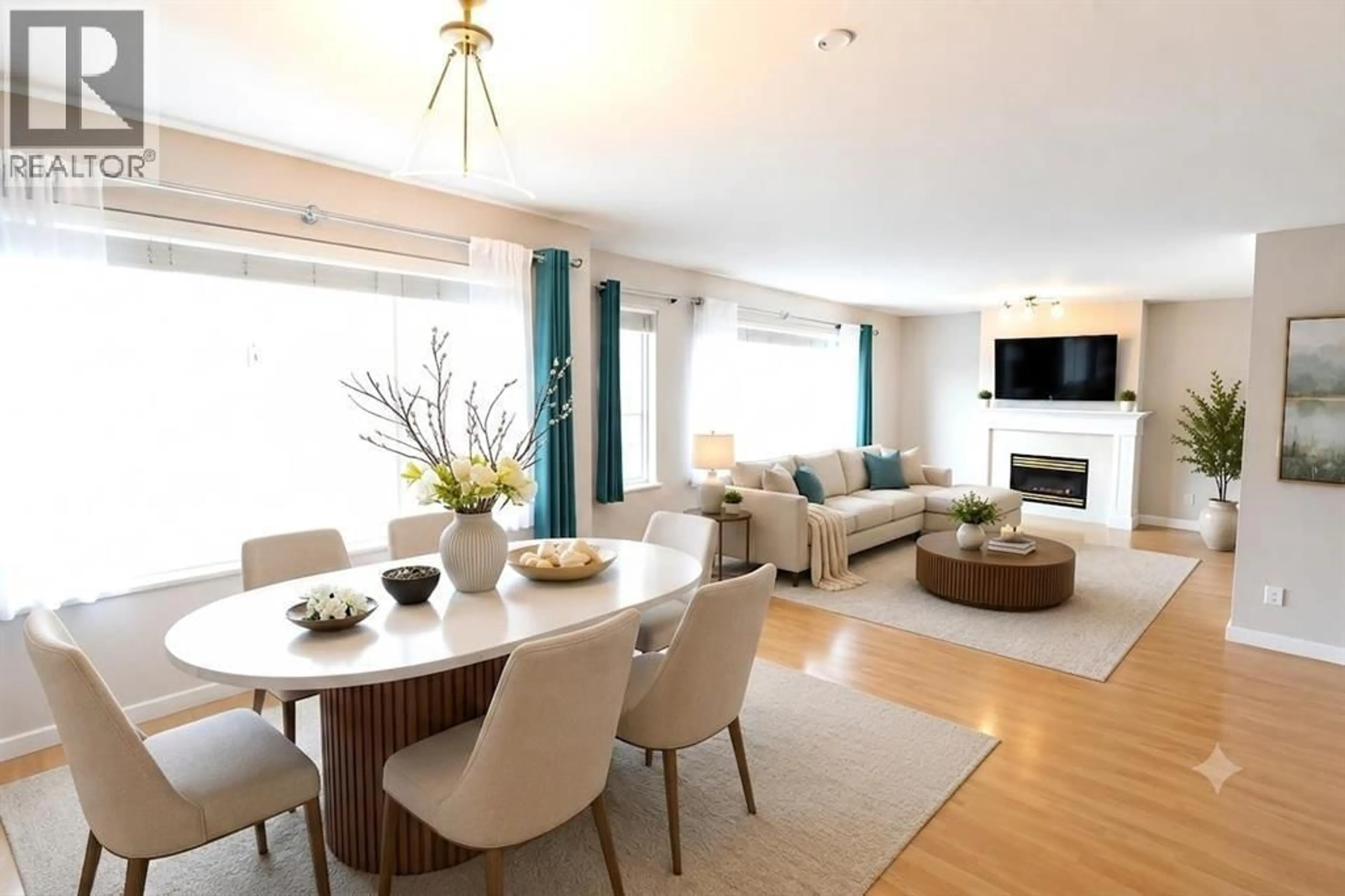 Living room with furniture, wood/laminate floor for 5531 OLIVER DRIVE, Richmond British Columbia V6V2P2