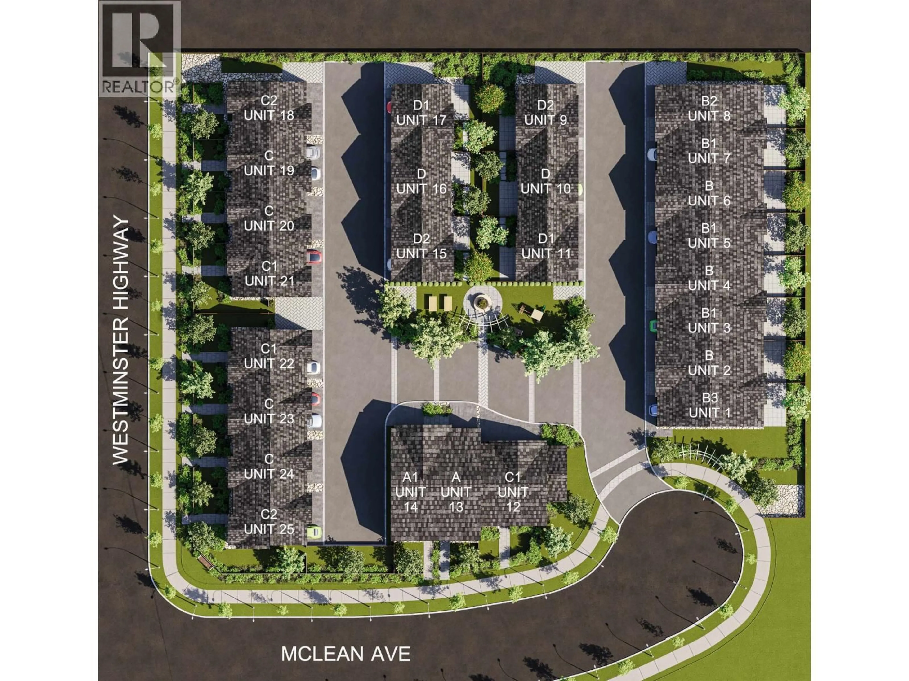 A pic from outside/outdoor area/front of a property/back of a property/a pic from drone, street for 11 - 22811 MCLEAN AVENUE, Richmond British Columbia V6V0B8