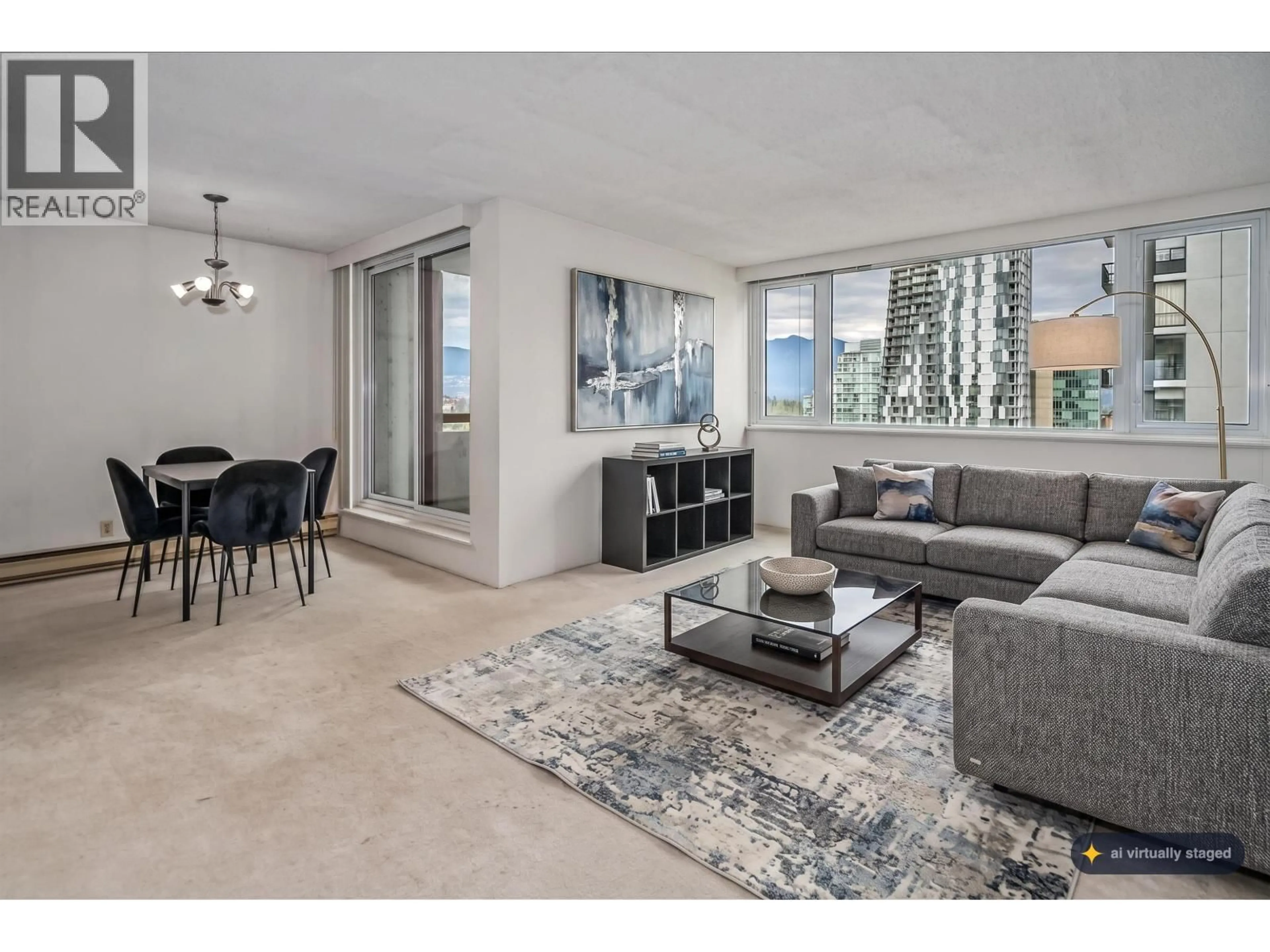 Living room with furniture, unknown for 1101 - 1500 HARO STREET, Vancouver British Columbia V6G1G5