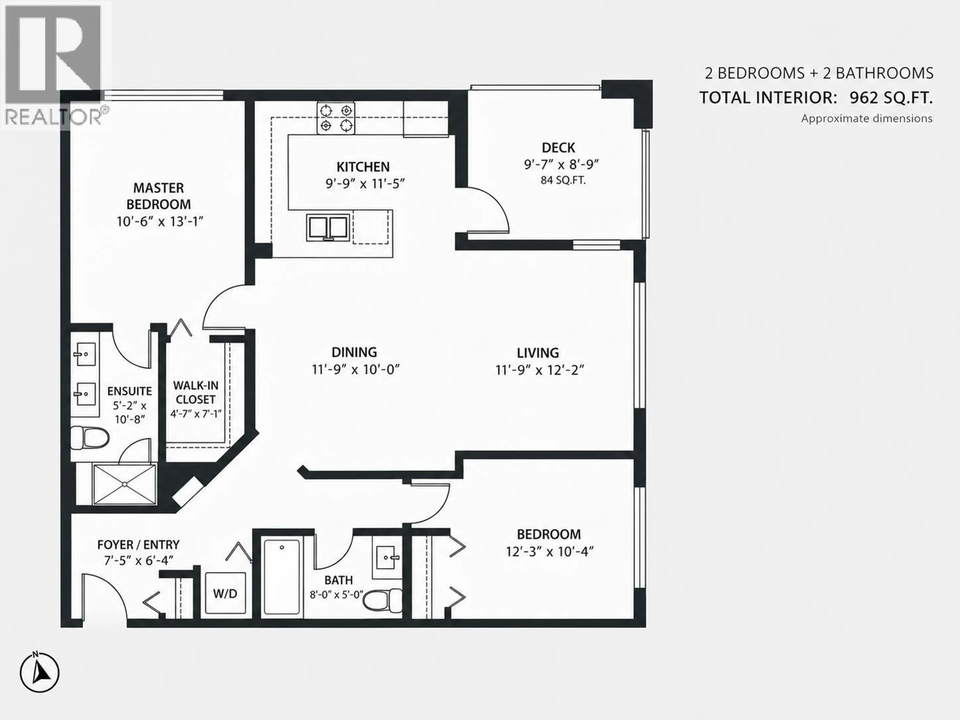 Floor plan for 405 - 9877 UNIVERSITY CRESCENT, Burnaby British Columbia V5A0E5