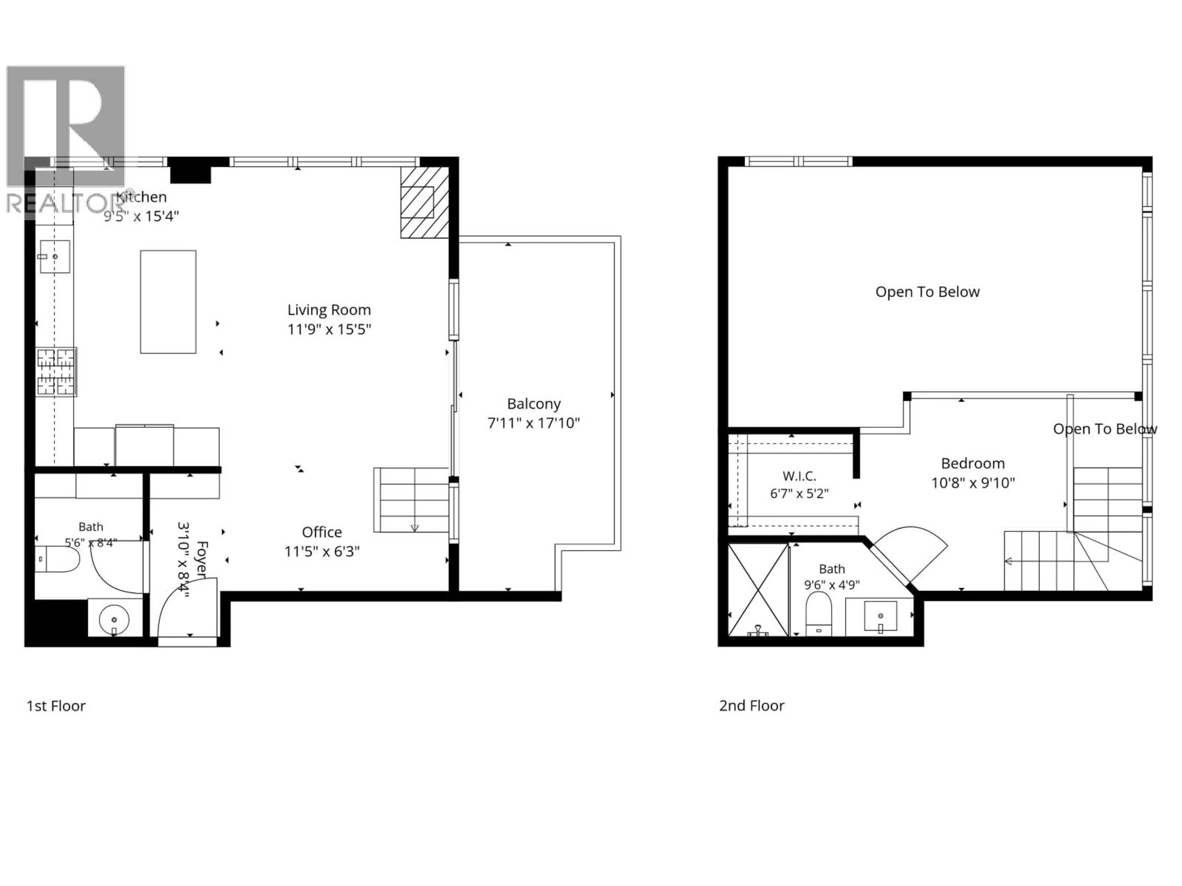 Floor plan for 2101 - 1238 SEYMOUR STREET, Vancouver British Columbia V6B6J3