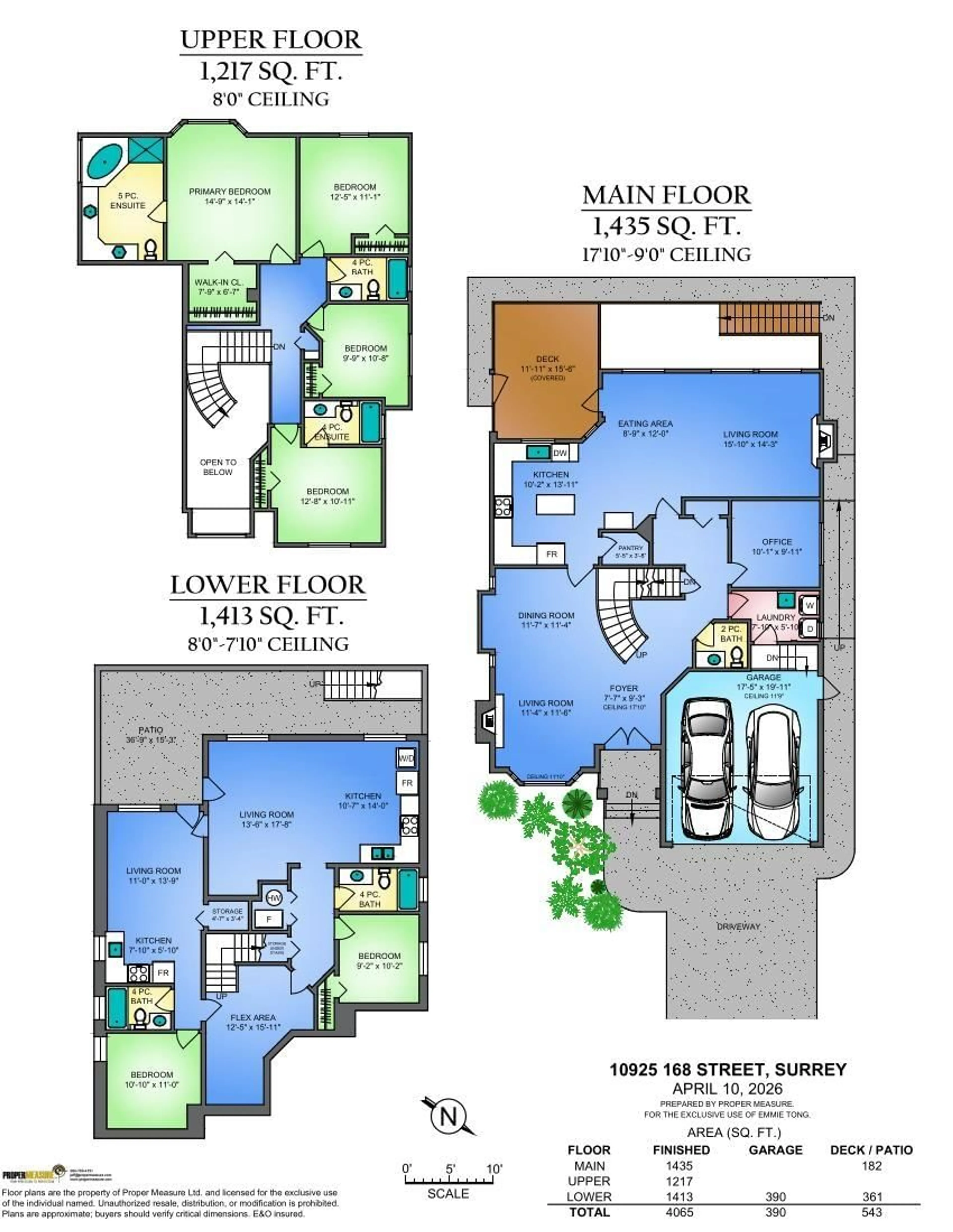 Floor plan for 10925 168 STREET, Surrey British Columbia V4N5H6